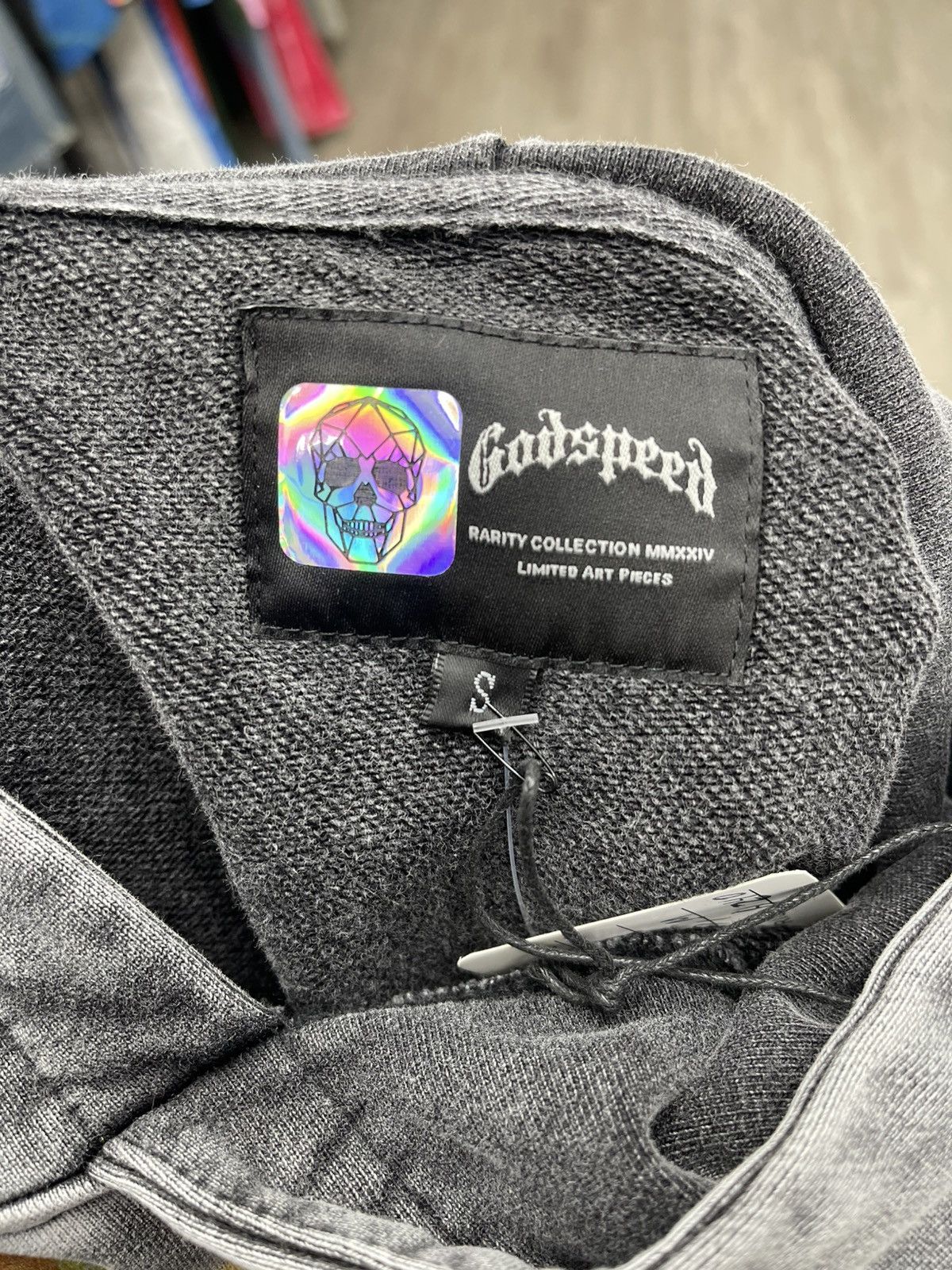 Godspeed Godspeed “Echoes Of empire” hoodie (grey/orange) Size US S / EU 44-46 / 1 - 3 Thumbnail