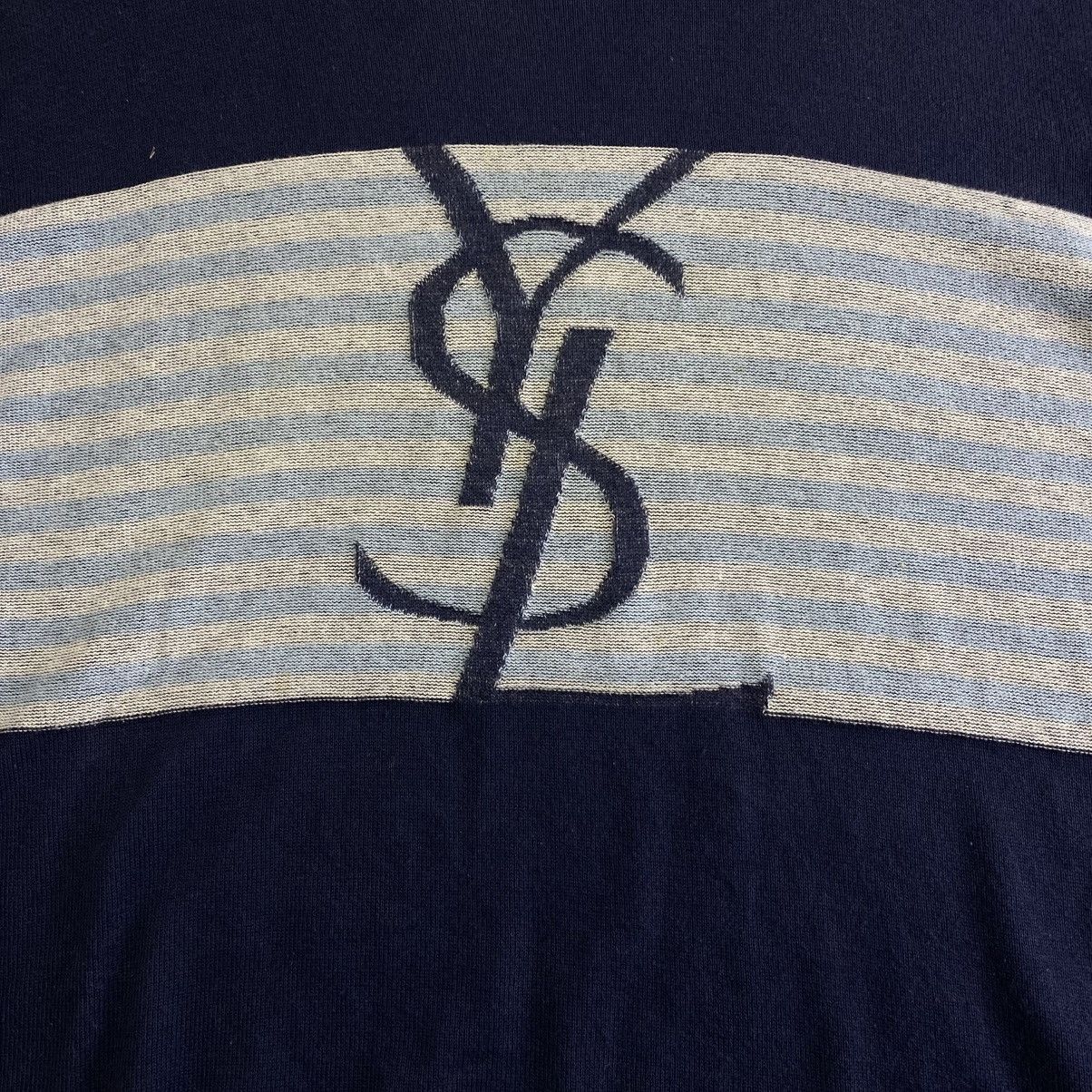 Yves Saint Laurent YSL Yves Saint Lauren big logo vintage sweater Size US XL / EU 56 / 4 - 4 Thumbnail