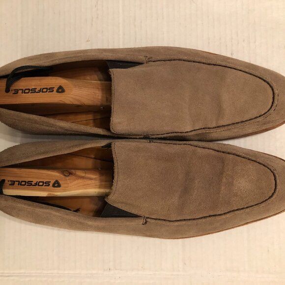 Other Millburn men's tan leather suede slip on loafers size:11.5 Size US 11.5 / EU 44-45 - 2 Thumbnail