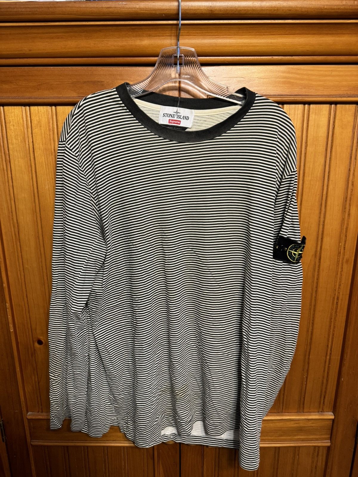 image of Stone Island x Supreme in White, Men's (Size Large)