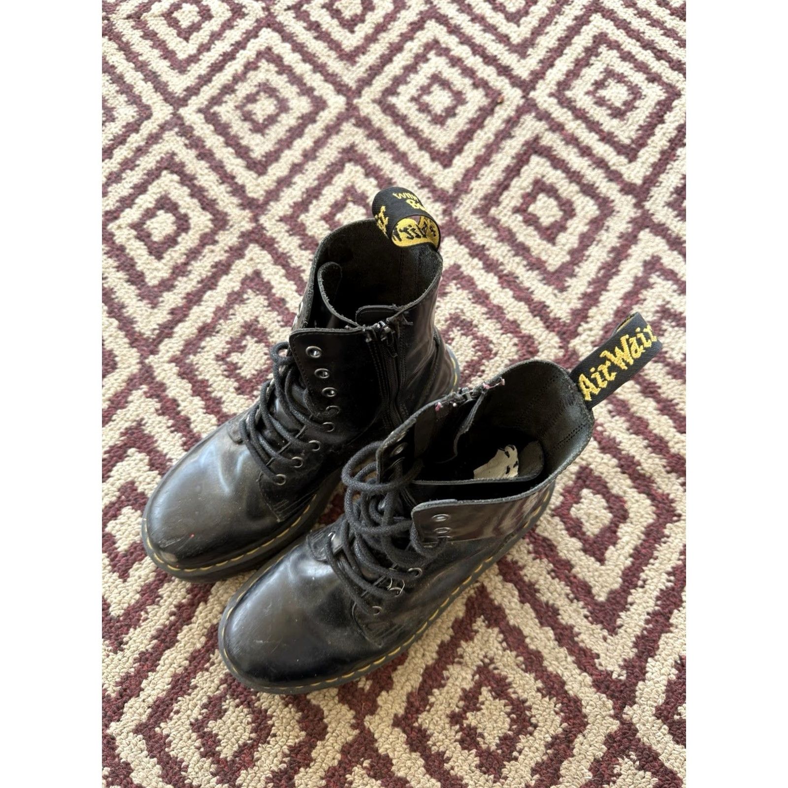 Dr. Martens Dr. Martens Sneaker High Top Leather Platform Black US 8 Men’s Leather Outsole Core Casual Size US M / EU 48-50 / 2 - 2 Thumbnail