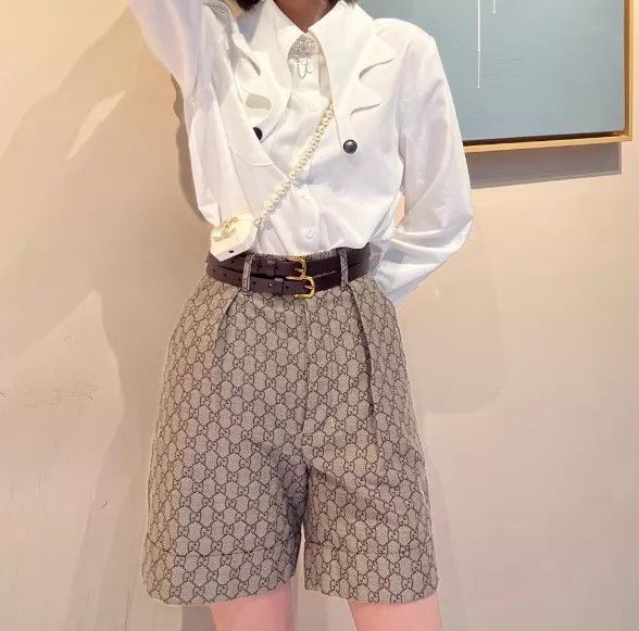 Gucci Gucci Brown GG Monogram Shorts 40 95 New Size 27" / US 4 / IT 40 - 5 Thumbnail