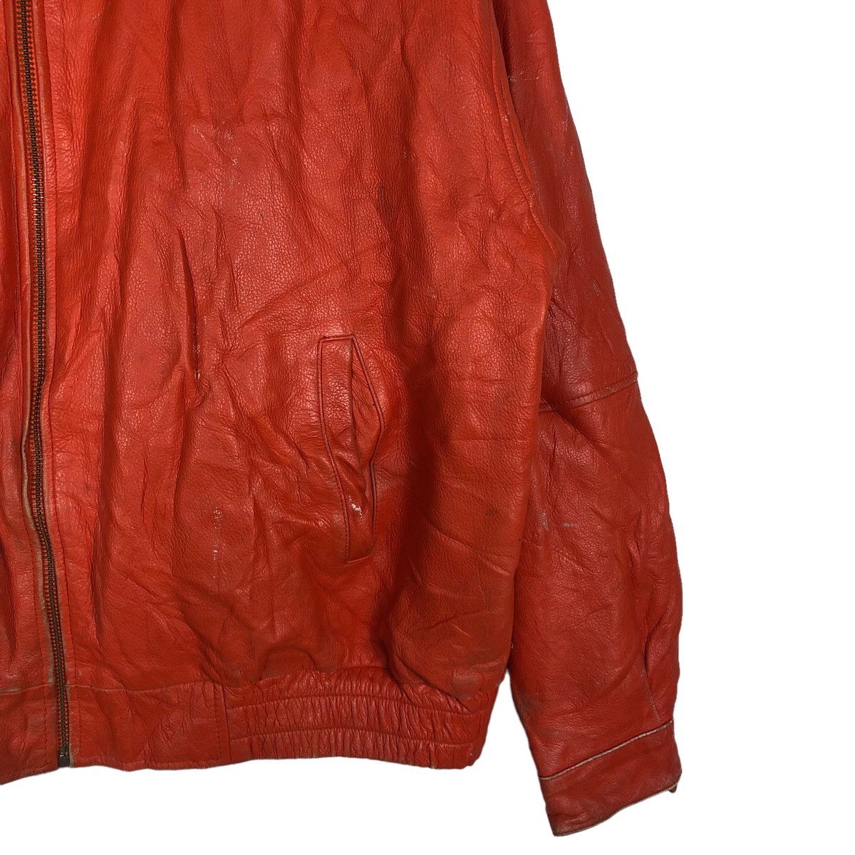Japanese Brand 🔥Moda Italiana American Born Genuine Leather Biker Jacket Size US XXL / EU 58 / 5 - 5 Thumbnail