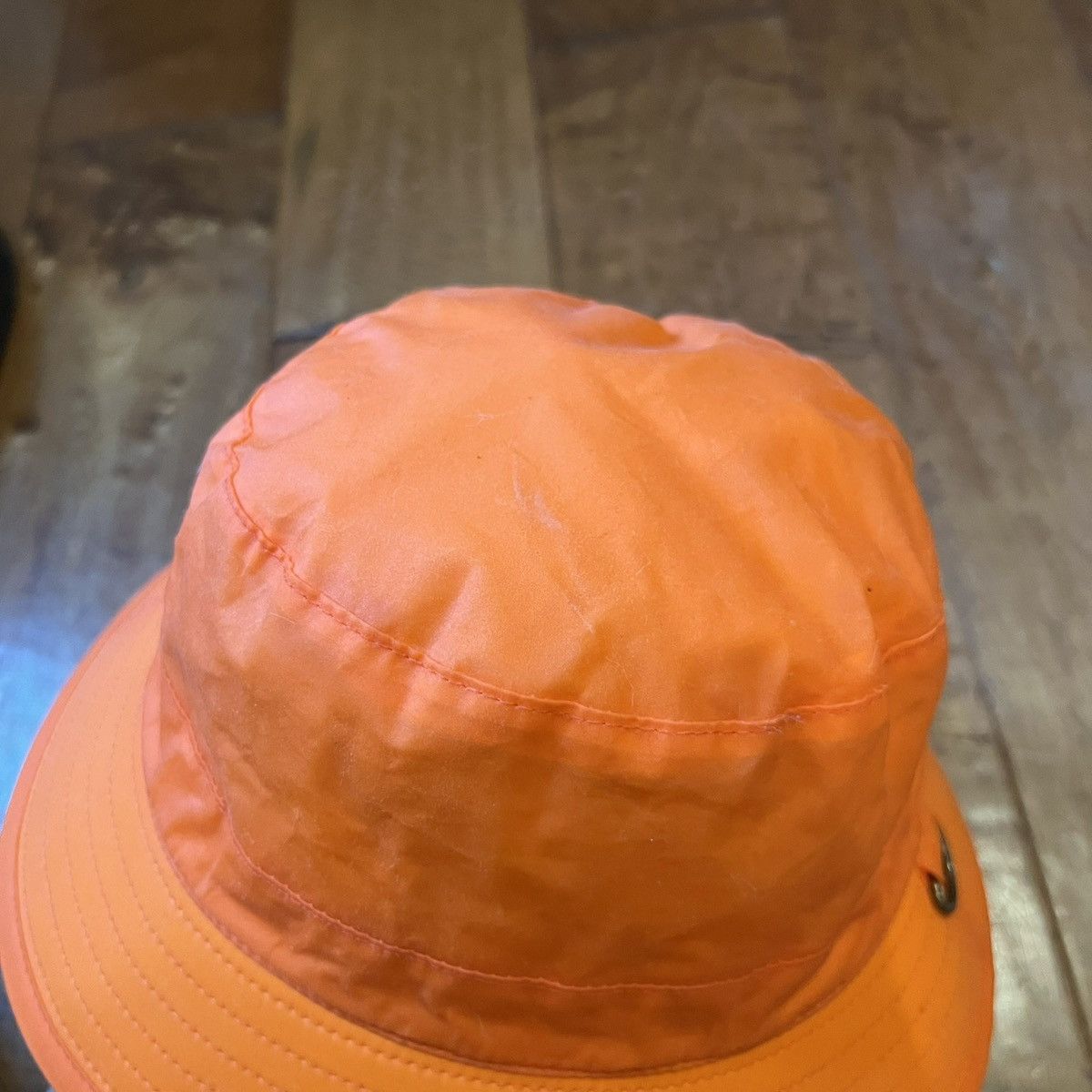 Supreme Supreme SS20 Barbour Waxed Cotton Orange Crusher Bucket Hat Size ONE SIZE - 3 Thumbnail