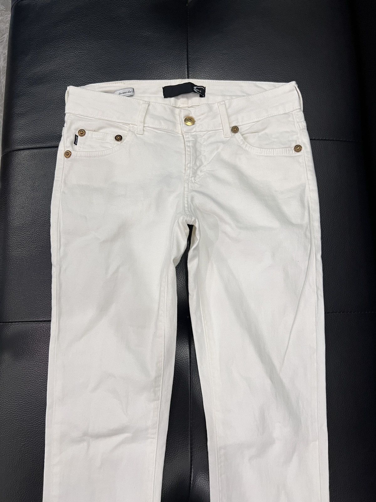 Just Cavalli Just Cavalli Leopard Haircalf Patch Denim Jeans Size 26" / US 2 / IT 38 - 3 Thumbnail