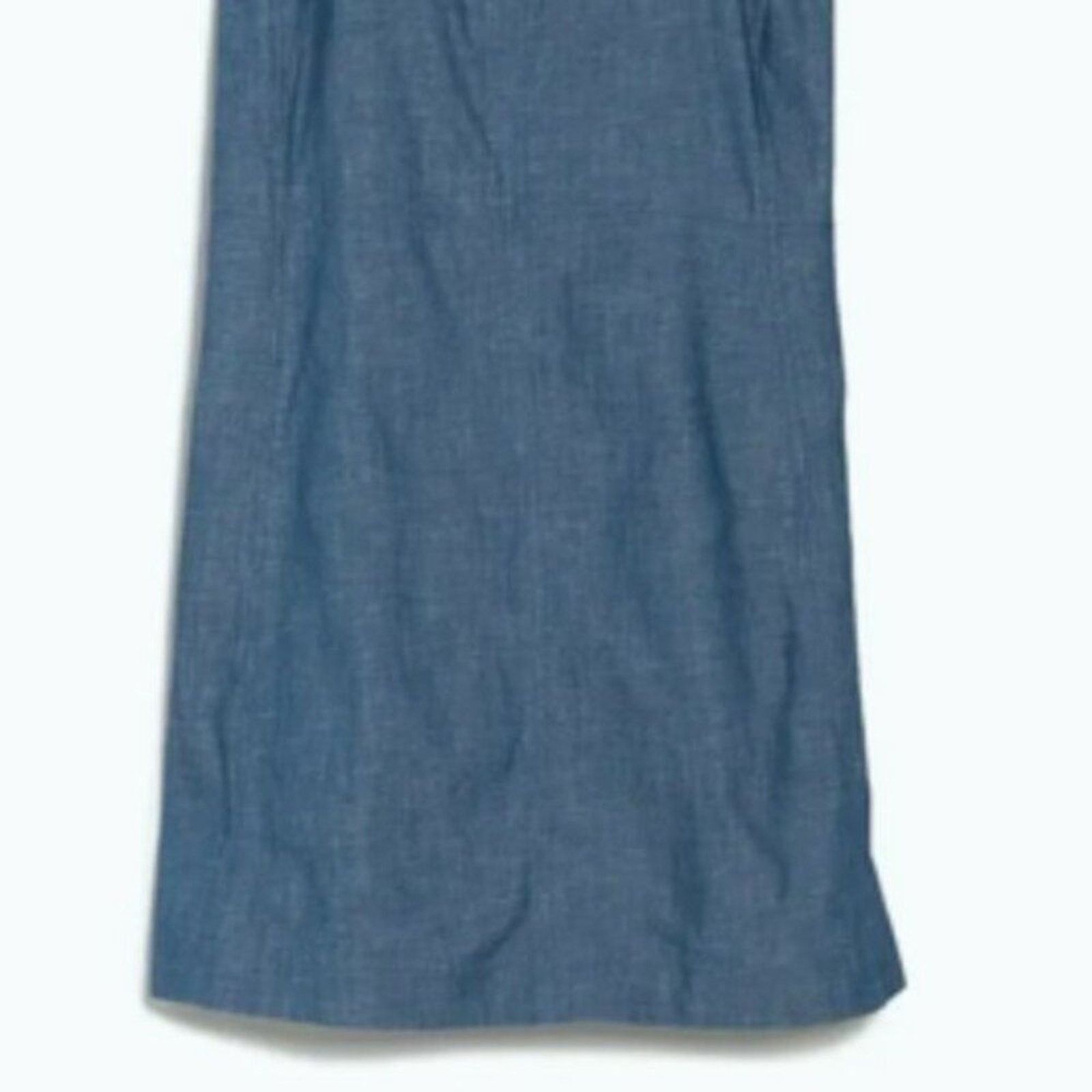 Rag & Bone rag & bone Suffolk Chambray Mini Dress Blue 12 Size XL / US 12-14 / IT 48-50 - 6 Thumbnail
