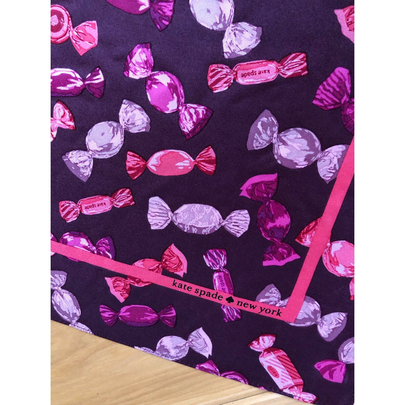 Kate Spade Kate Spade Candy Shop SWEETS SLG 100% Silk Bandana/ Scarf Size ONE SIZE - 5 Thumbnail