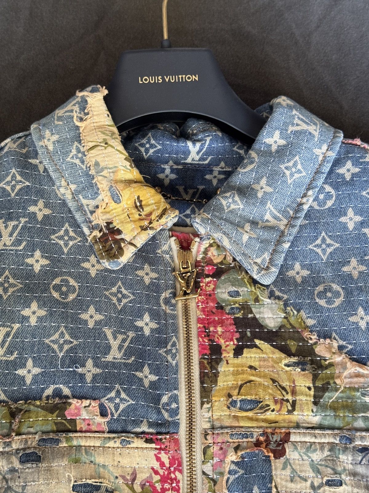 Louis Vuitton DS Louis Vuitton Destroyed Workwear Denim Jacket Size US M / EU 48-50 / 2 - 4 Thumbnail