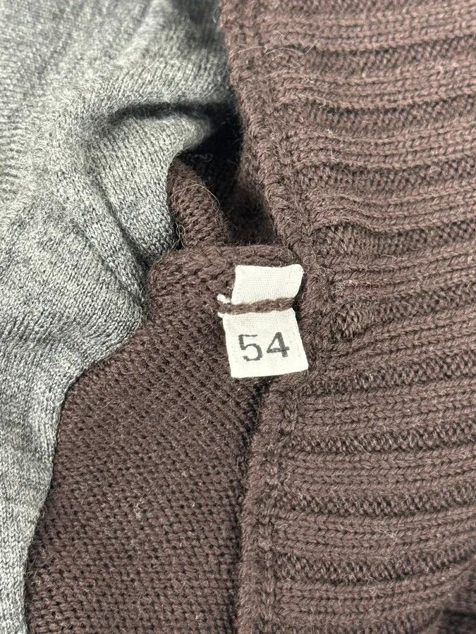 Dolce & Gabbana AW2005 Dolce & Gabbana Brown & Grey Layered Double Cardigan Sweater Size US L / EU 52-54 / 3 - 12 Thumbnail