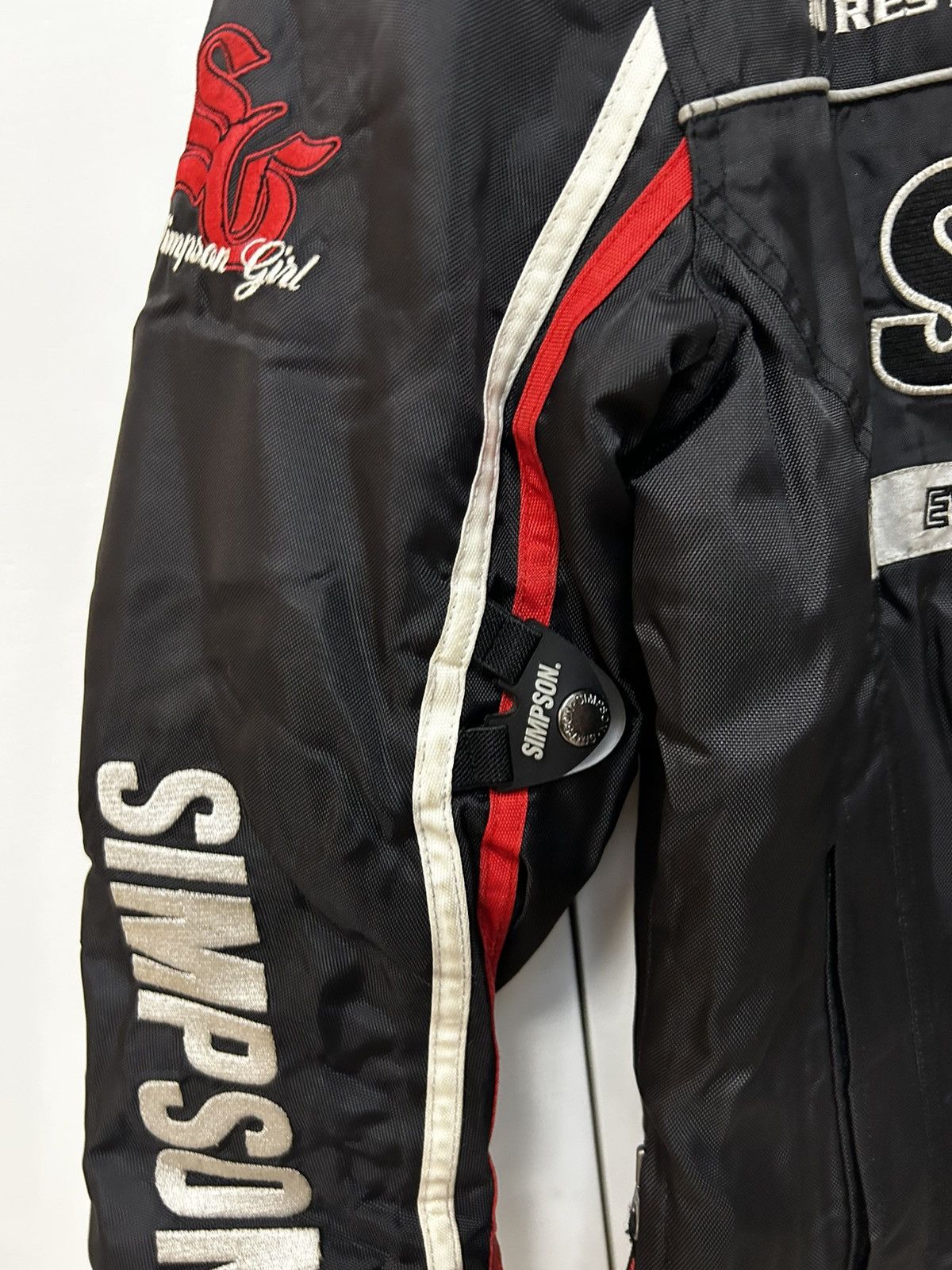 Vintage SIMPSON Girl Biker Vintage Racing Motorcycle jacket Size M / US 6-8 / IT 42-44 - 2 Thumbnail