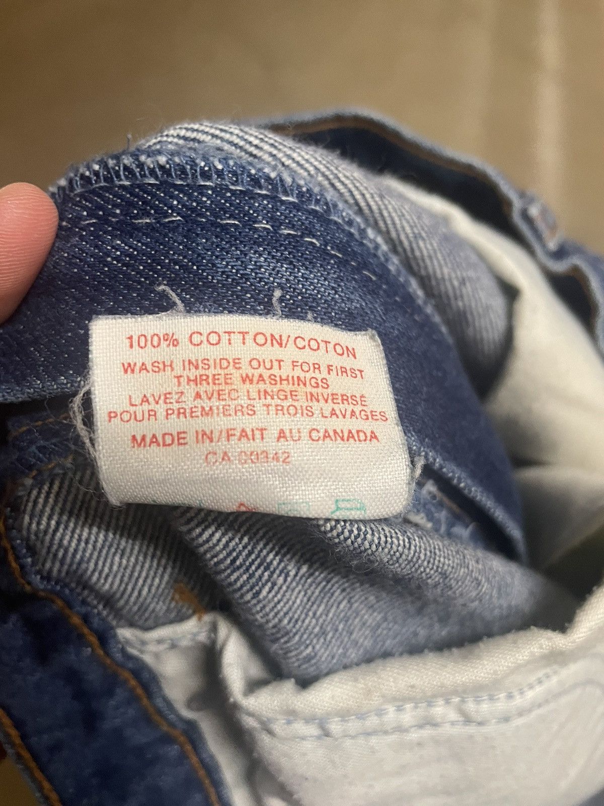 Vintage Vintage Levis Orange Tab Made in Canada Denim Jeans Size US 36 / EU 52 - 7 Thumbnail