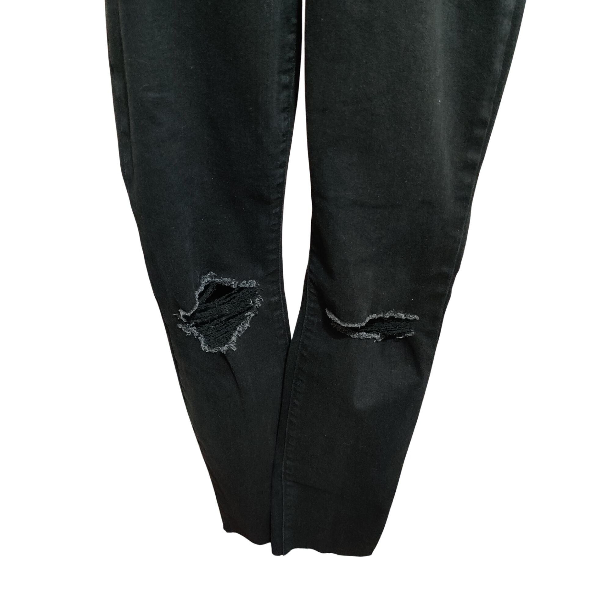Old Navy Old Navy 8T Pop Icon Skinny mid rise distressed black jeans Size 30" / US 8 / IT 44 - 3 Thumbnail