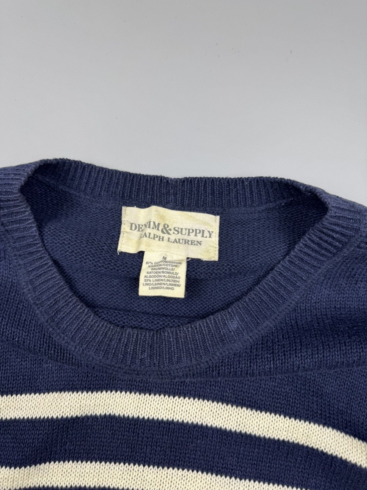 Denim & Supply Ralph Lauren Denim And Supply Ralph lauren striped longsleeve size M/L Size US L / EU 52-54 / 3 - 6 Thumbnail