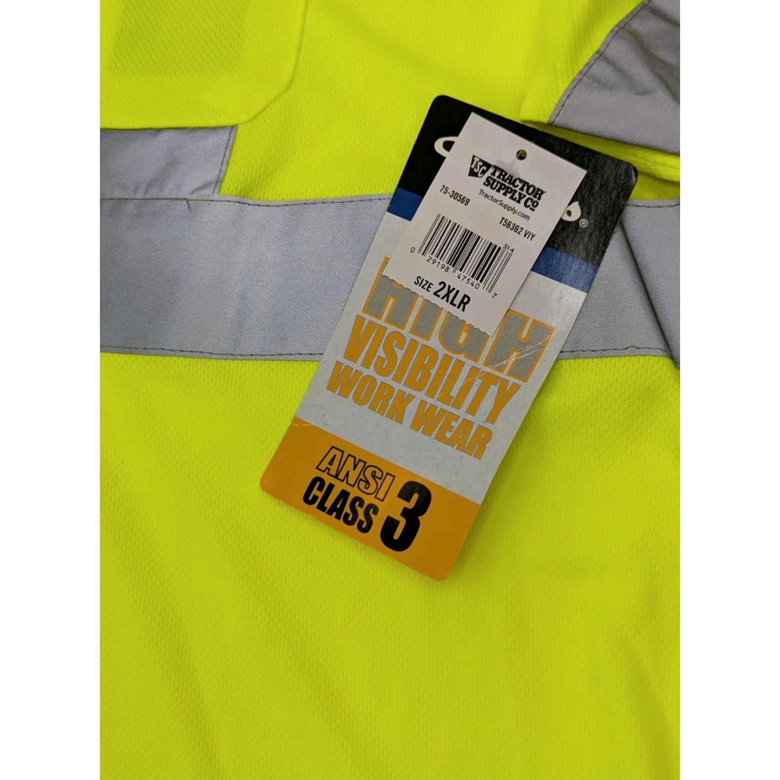 Walls Walls High Visibility ANSI Class 3 Long Sleeve Shirt Men 2XL Yellow NWT Size US XXL / EU 58 / 5 - 2 Thumbnail