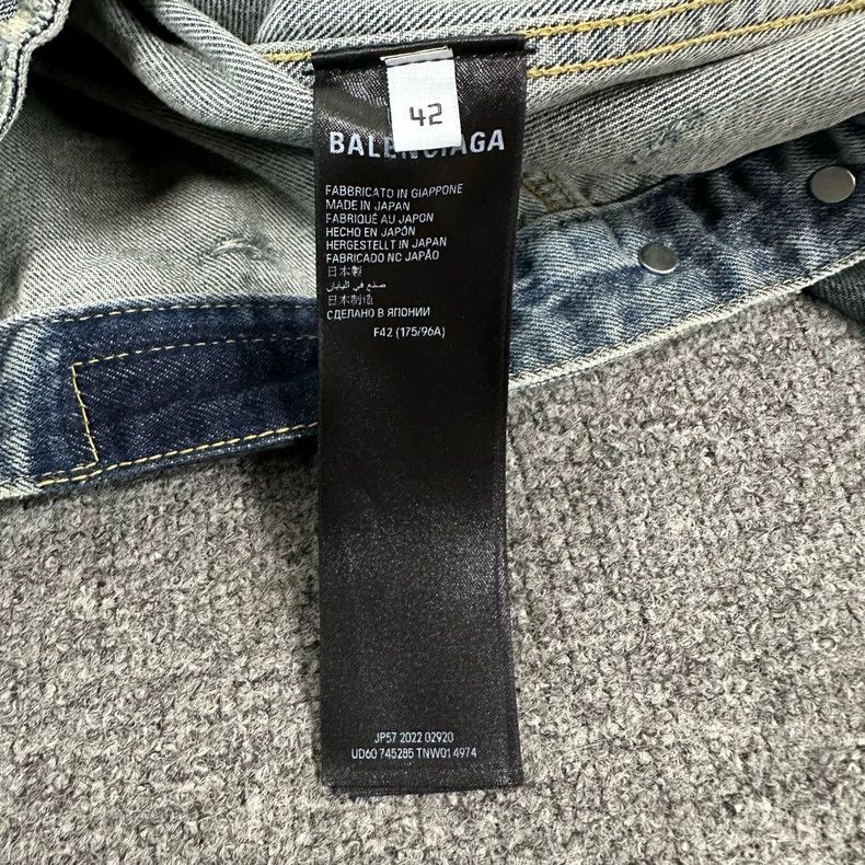 Balenciaga Balenciaga Mud dyed denim jacket Size US XS / EU 42 / 0 - 6 Thumbnail