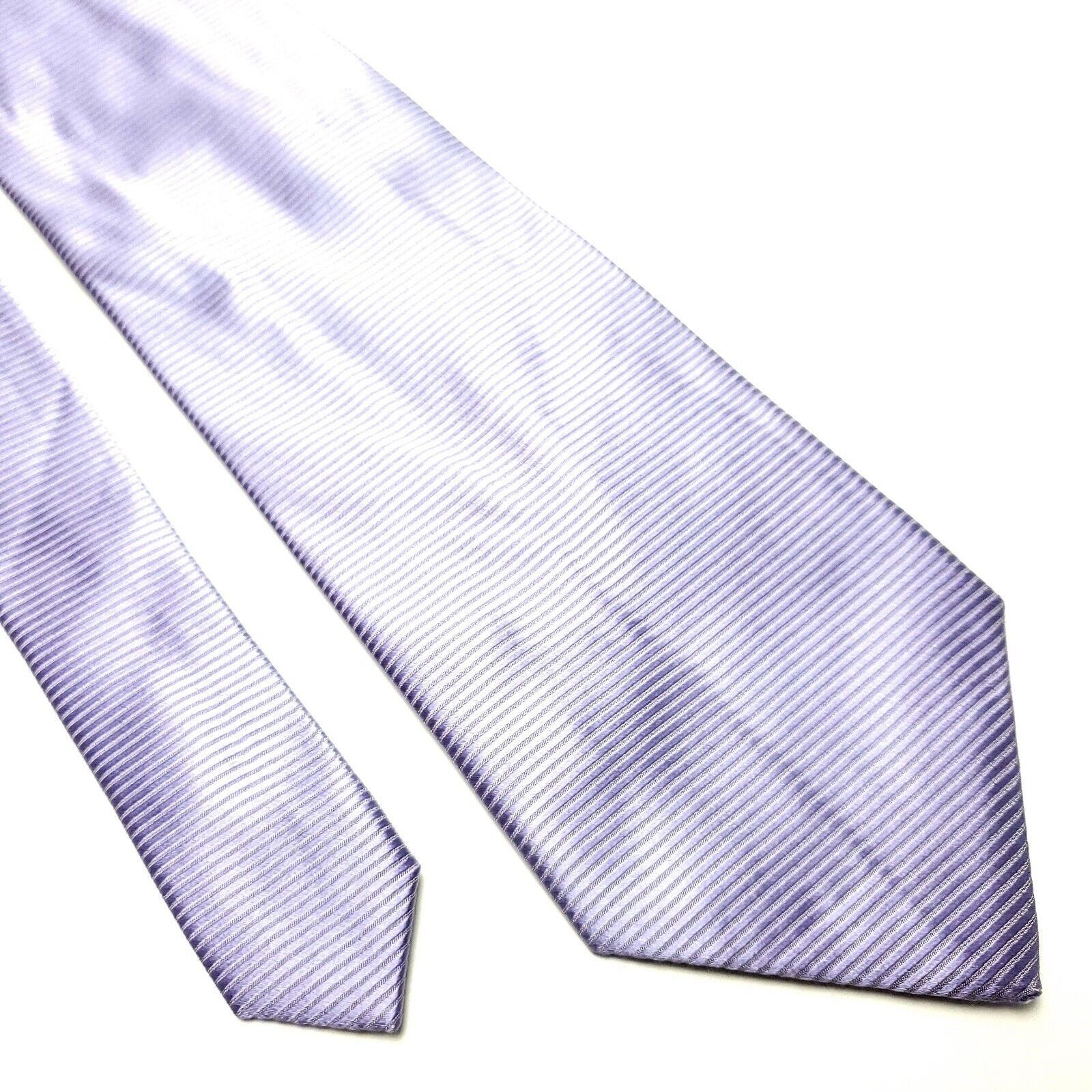 Jos. A. Bank Jos A Bank Silk Tie Purple Woven Striped Hand Sewn Striped Size ONE SIZE - 1 Thumbnail