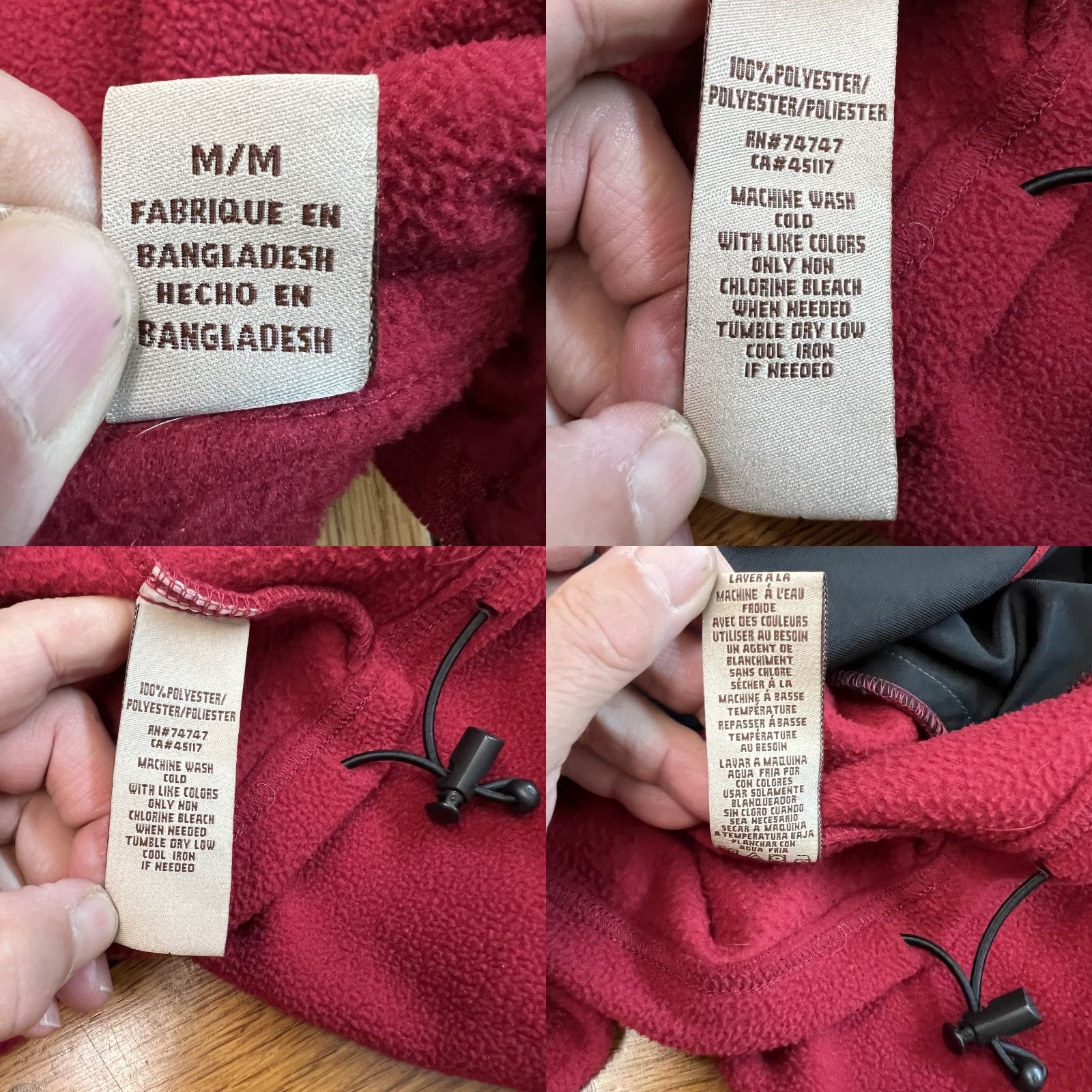 Vintage Natural Reflections Full Zip Fleece Sweatshirt Woman's Size Red Size M / US 6-8 / IT 42-44 - 8 Thumbnail
