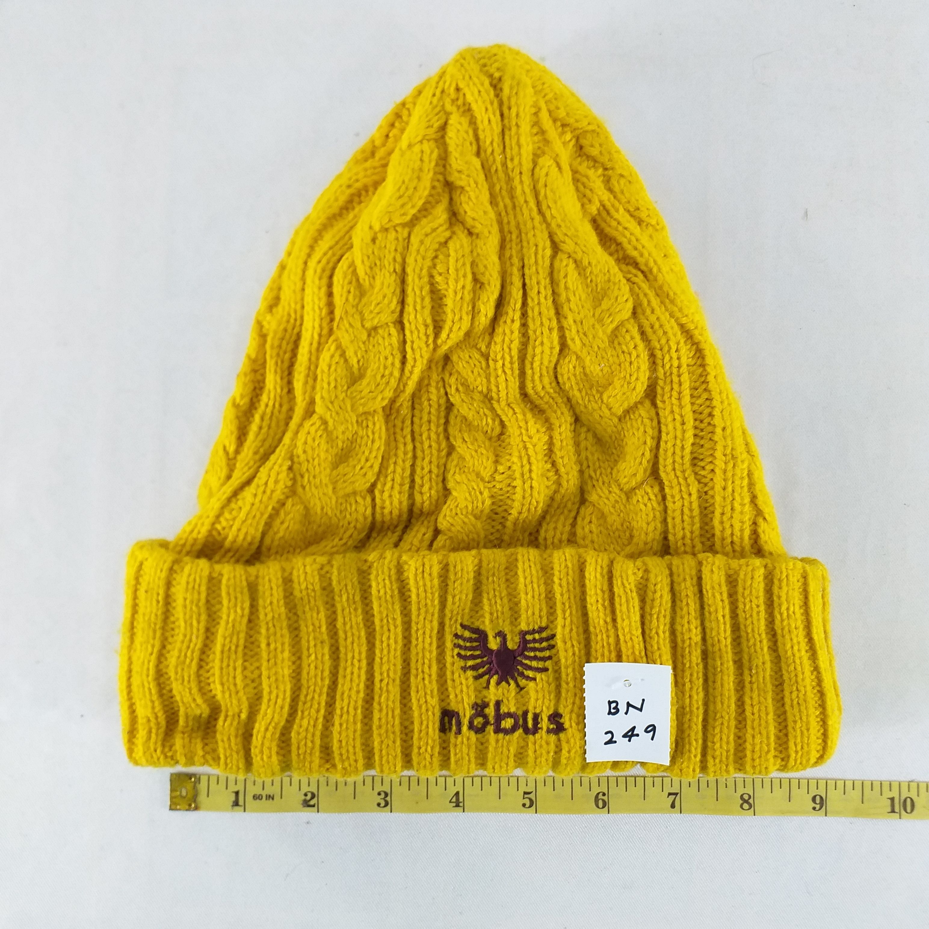 Japanese Brand Mobus Embroidery Snow Cap Hat Beanie -BN249 Size ONE SIZE - 3 Thumbnail