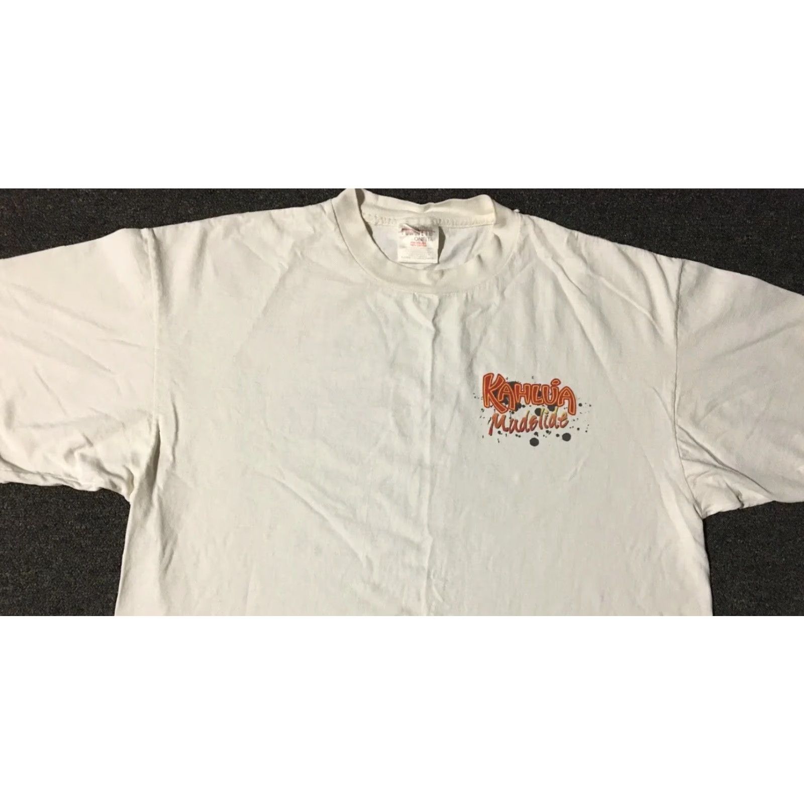 Vintage VINTAGE Kahlua Mudslide How Come You Taste Good? Shirt XL White Beer Grunge 90s Funny Graphic Tee Mens Size US XL / EU 56 / 4 - 6 Thumbnail