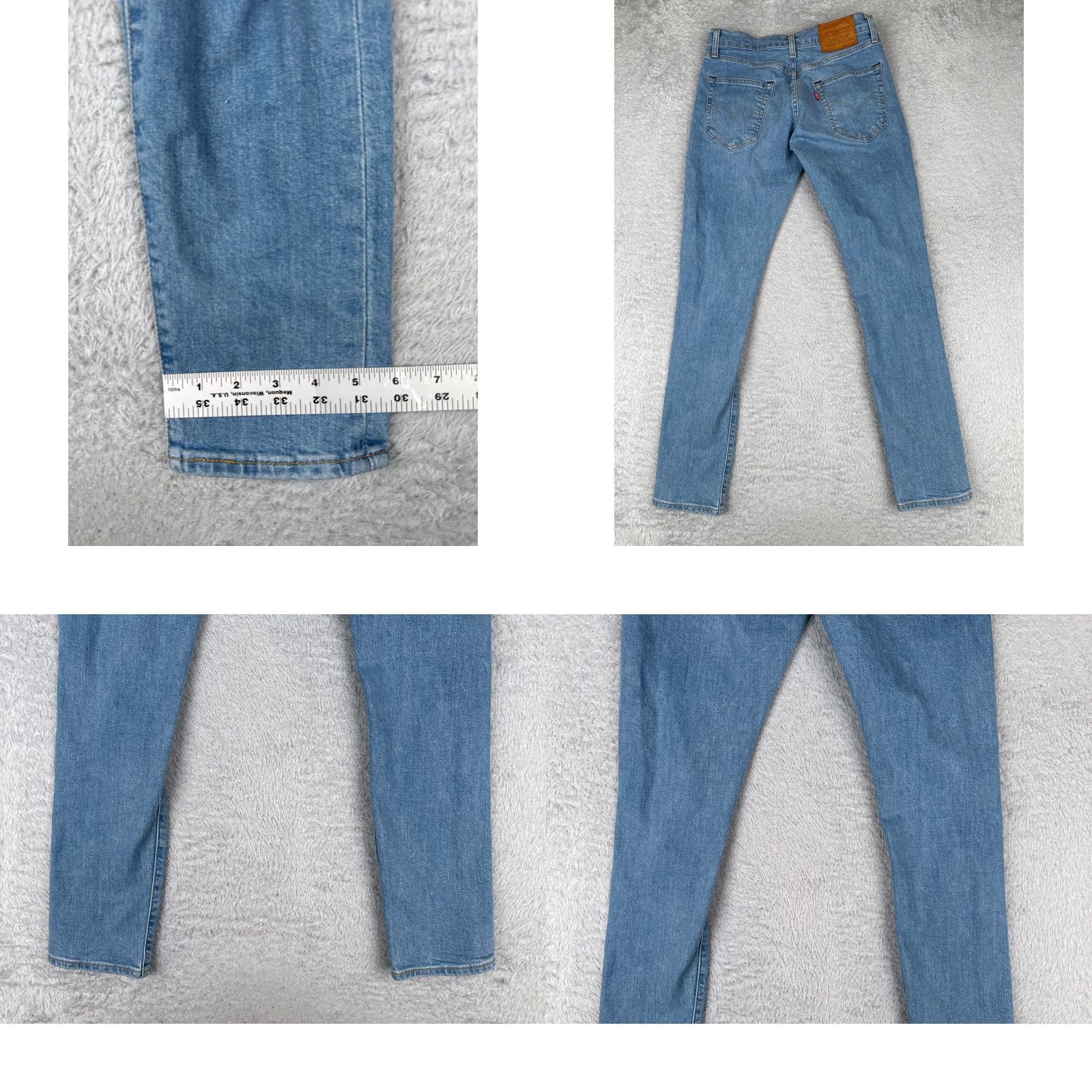Levi's Levi's Jeans Men 29 Blue Denim Cotton 512 5-Pocket Regular Jeans Distressed Stretch Vintage No Size US 29 - 10 Thumbnail