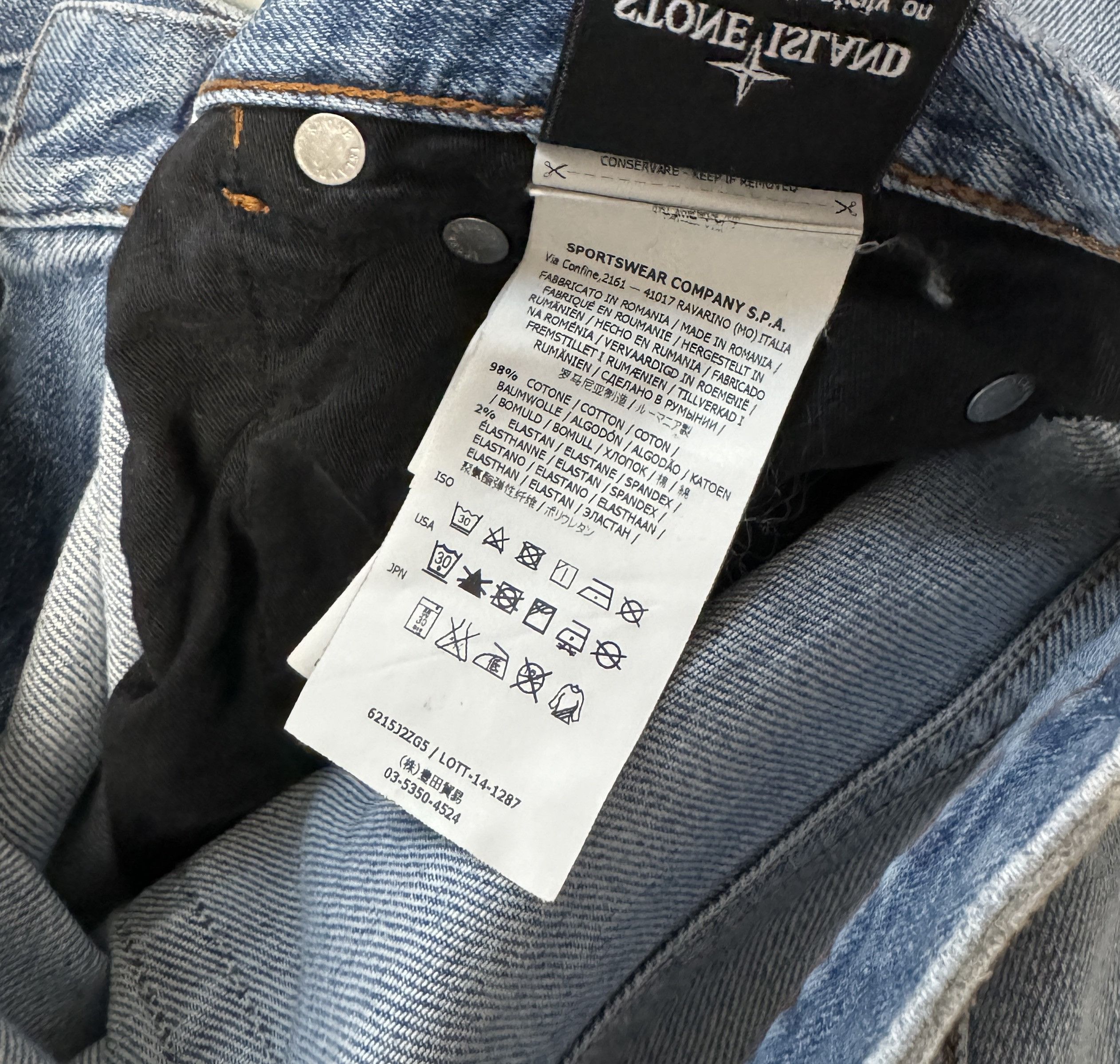 Stone Island Stone Island Denim Pants Jeans Men’s Light Blue Size 33 Size US 33 - 10 Thumbnail