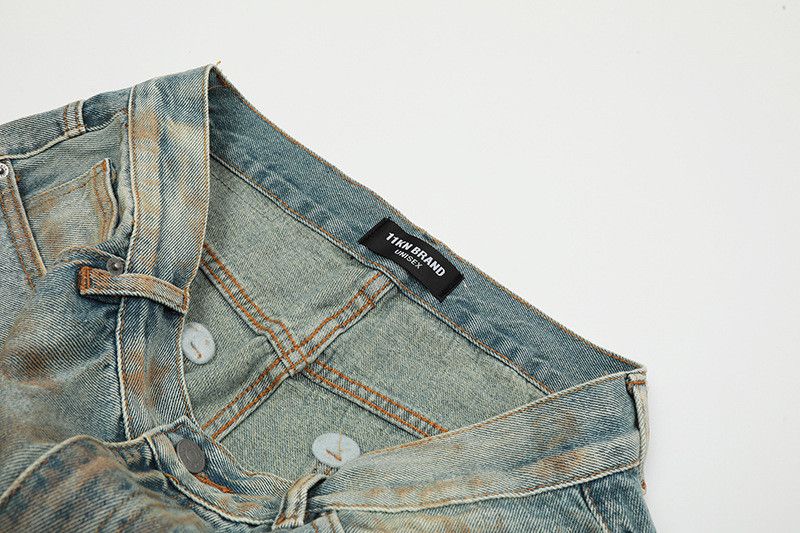 Vintage American retro distressed straight leg jeans for men Size US 32 / EU 48 - 4 Thumbnail