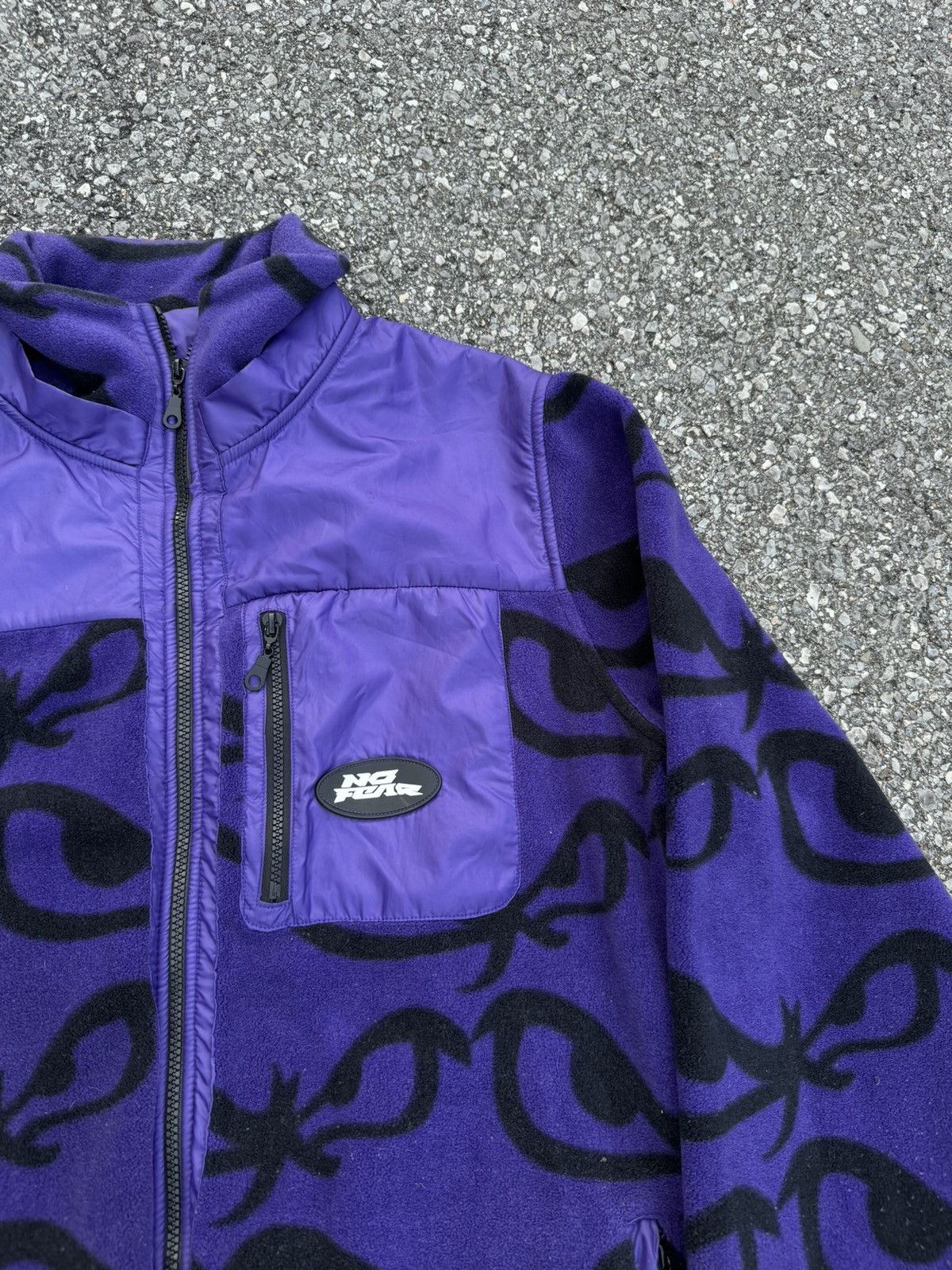 Japanese Brand × No Fear × Vintage No Fear zip polar jacket sherpa logo vintage rap skate y2k Size US XL / EU 56 / 4 - 3 Thumbnail