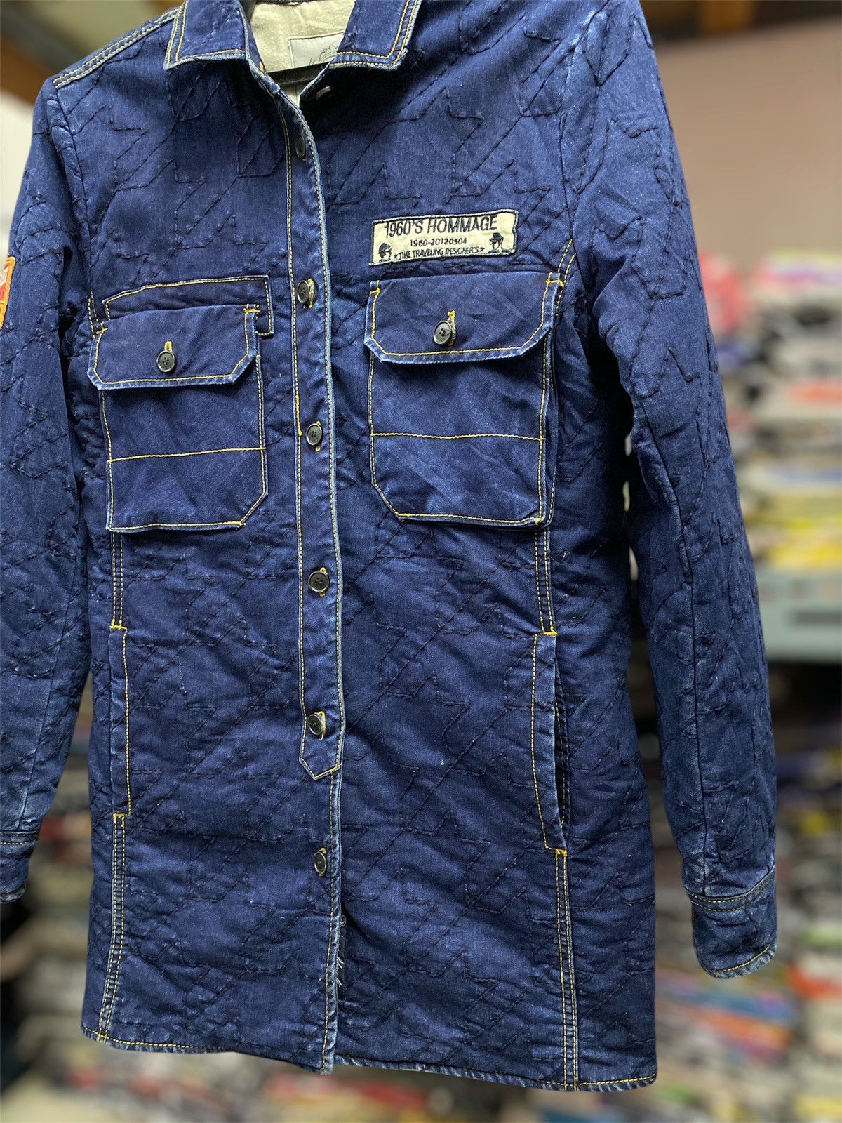 Japanese Brand LESHOP DENIM WITH PATCHES Size S / US 4 / IT 40 - 2 Thumbnail