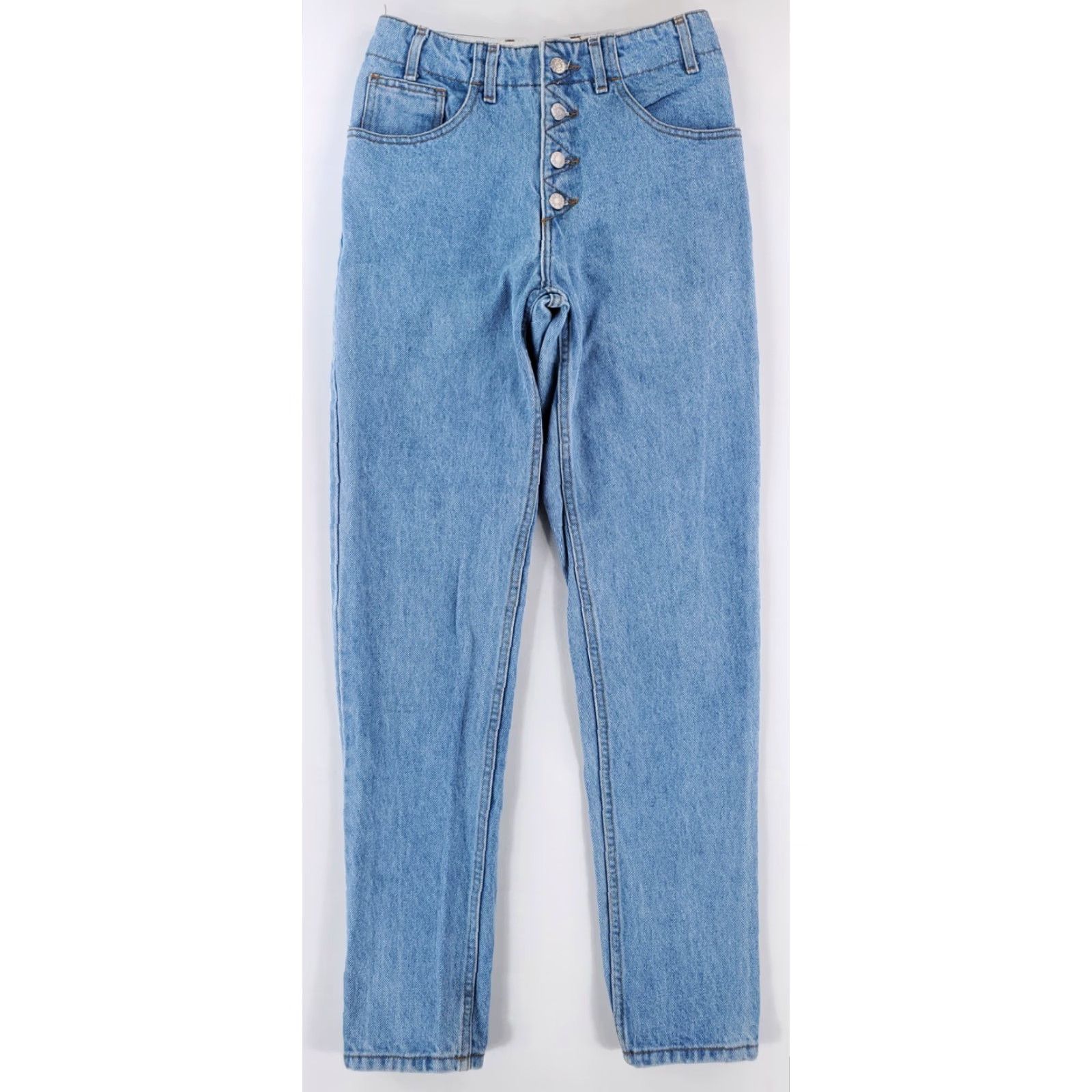 Guess VINTAGE GUESS Jeans 80s Georges Marciano Made USA Blue Womens 27 27x31 Jeans Straight Size 27" / US 4 / IT 40 - 2 Thumbnail