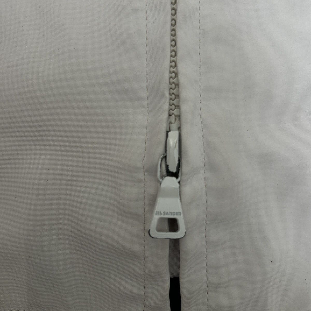 Jil Sander Jil Sander Minimal White Cotton Hooded Jacket Size US M / EU 48-50 / 2 - 2 Thumbnail