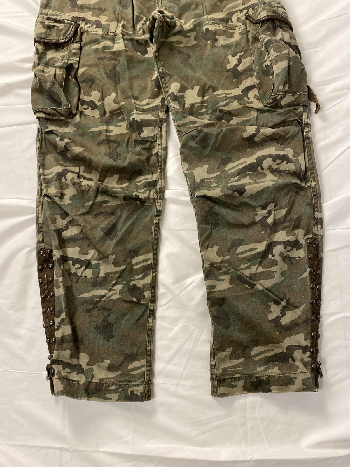 Jun Takahashi 2000 Jun Men Cargo Camo Studded Multipocket Bondage Size US 33 - 7 Thumbnail