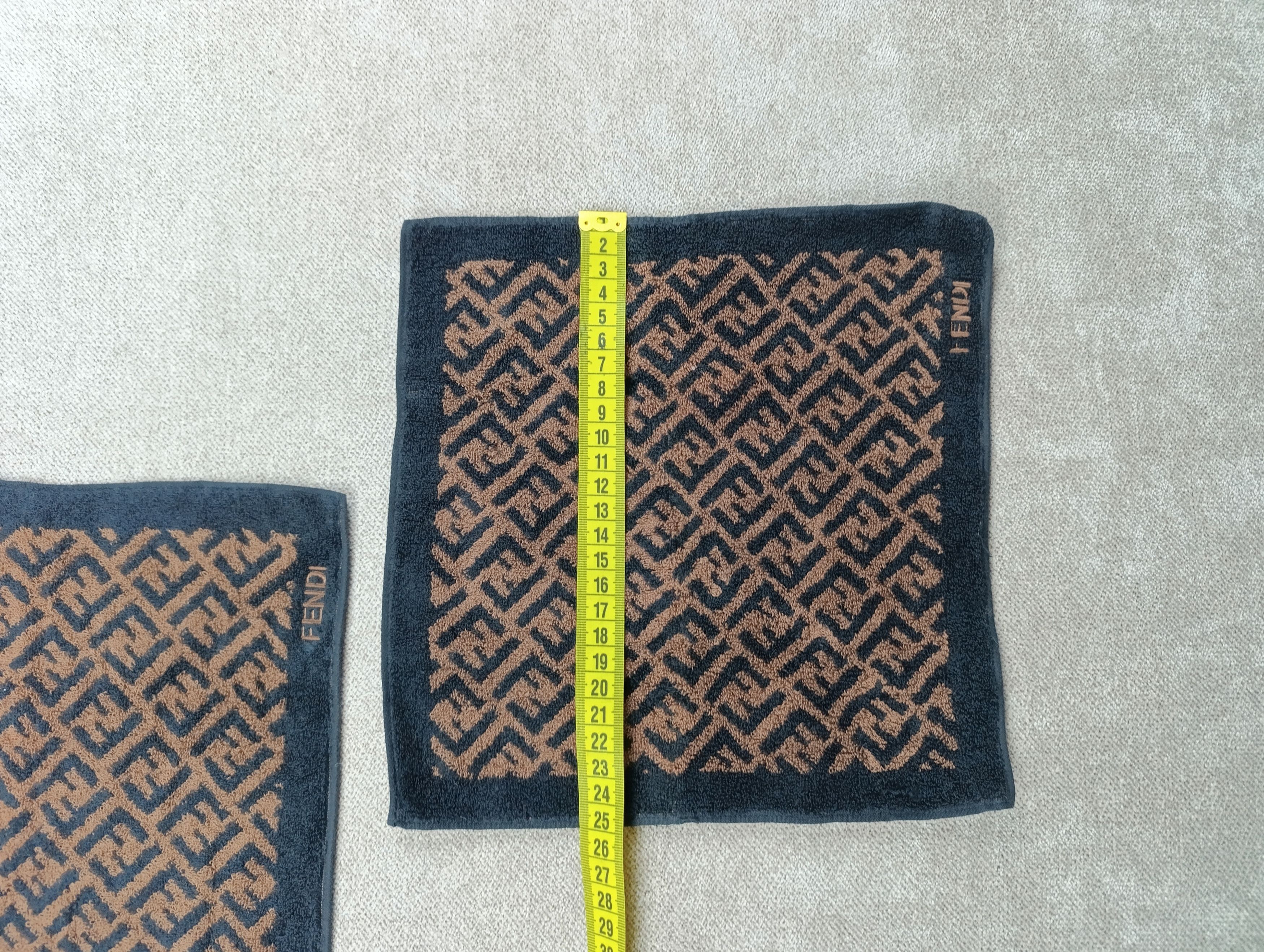 Fendi FENDI MONOGRAM TWO SMALL HANDS COTTON TOWEL VINTAGE Size ONE SIZE - 6 Thumbnail
