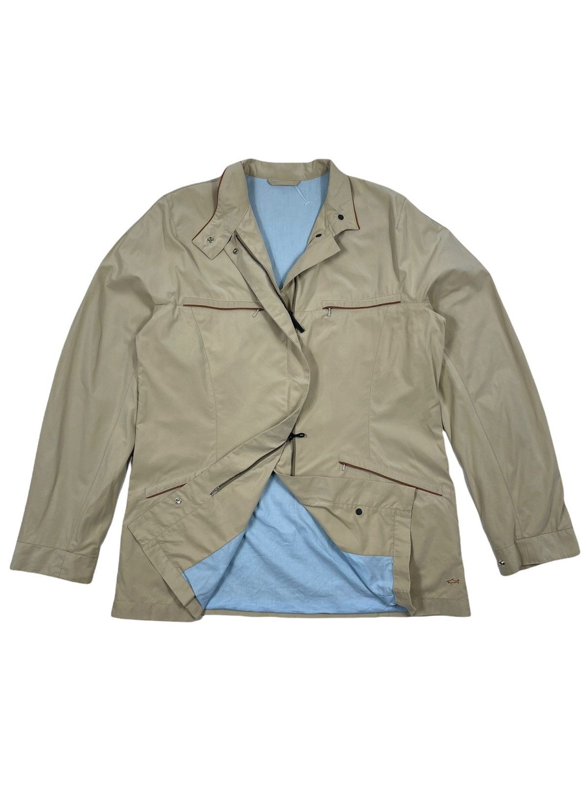 Paul & Shark Vintage P&S Logo Yachting Italy Nylon Long Sleeve Coat Jacket Parka Trench Size M / US 6-8 / IT 42-44 - 5 Thumbnail