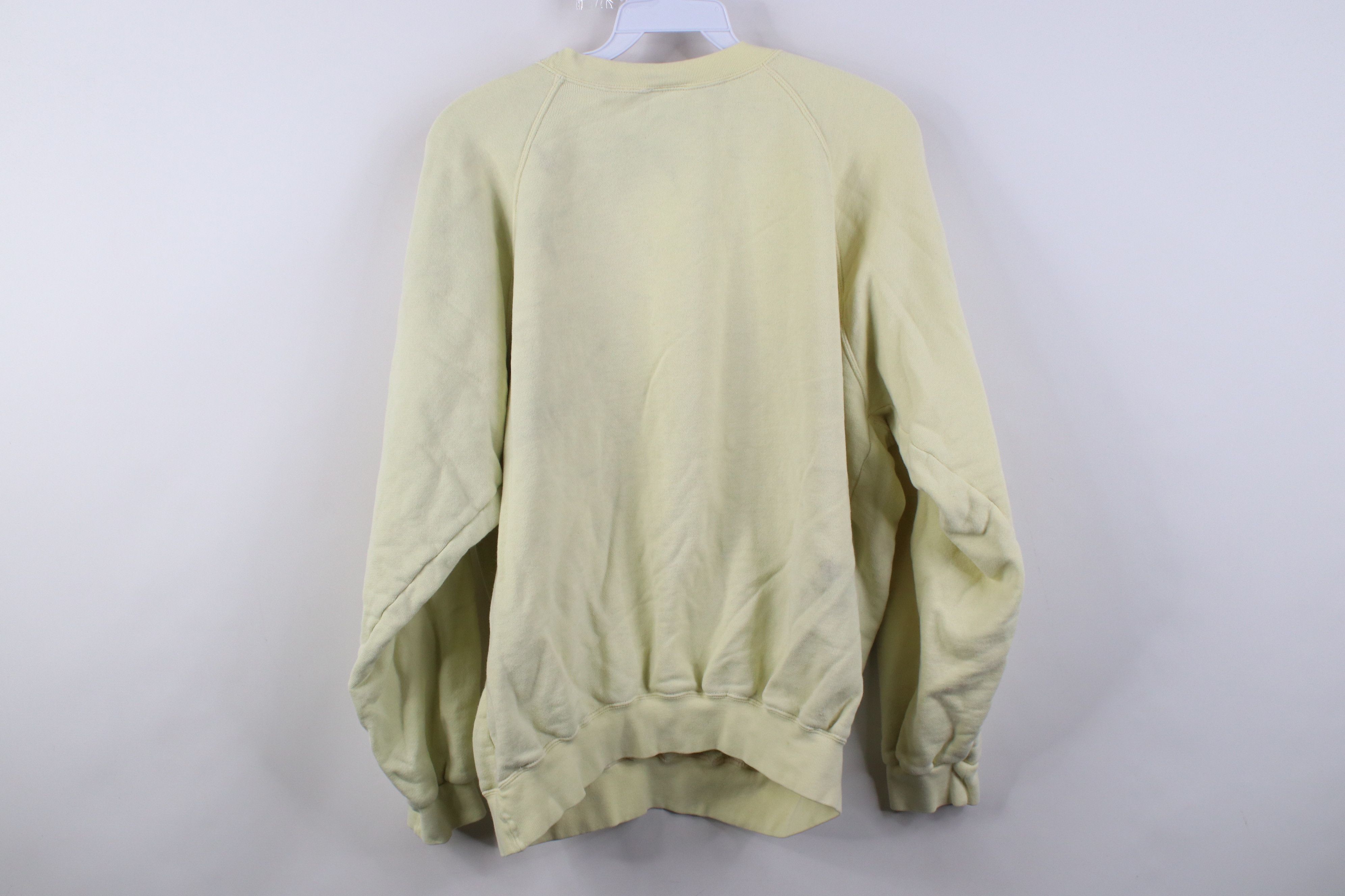 Vintage Vintage 90s German Bavarian Bear Hiking Sweatshirt Yellow Size XL / US 12-14 / IT 48-50 - 13 Thumbnail