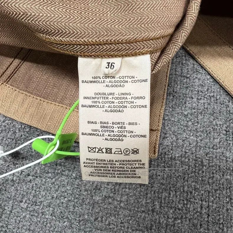Hermes Hermes 24-Way Herringbone Pattern Khaki Dress Size XS / US 0-2 / IT 36-38 - 6 Thumbnail