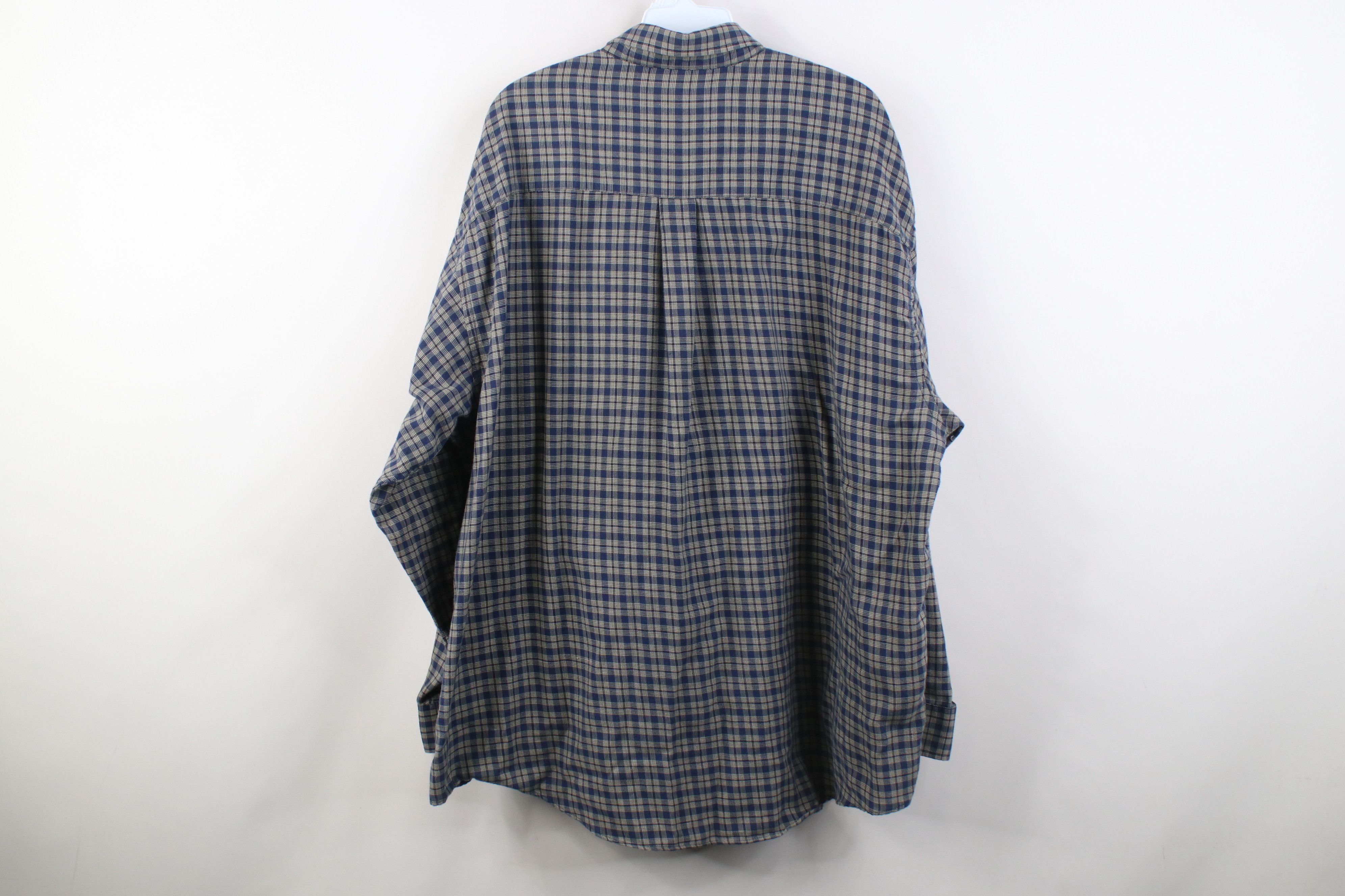 Vintage Vintage 90s Streetwear Collared Button Down Shirt Plaid Size US XL / EU 56 / 4 - 8 Thumbnail