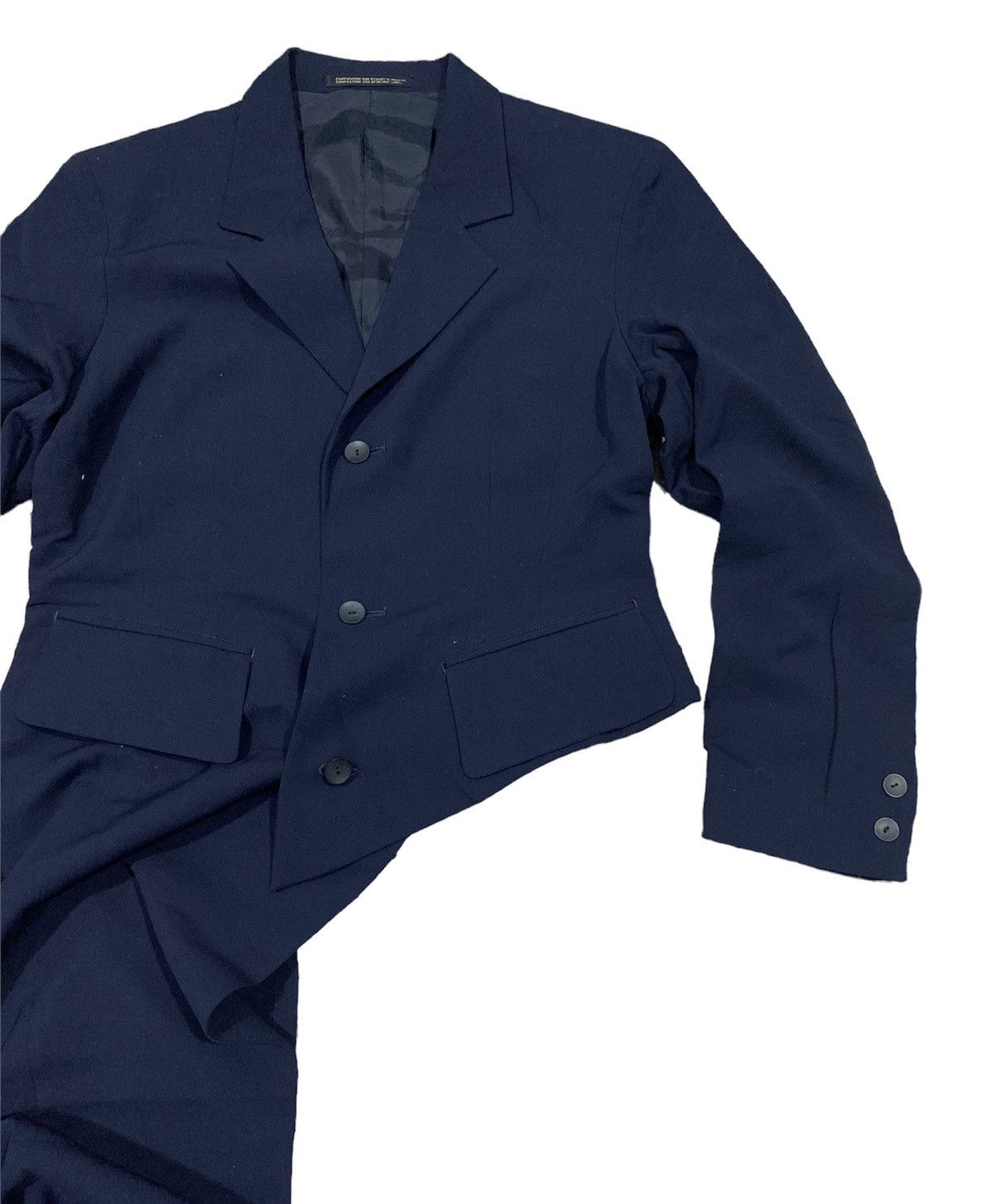 Yohji Yamamoto 🔥Sick🔥Yohji Yamamoto Asymetrical Runway Fashion Week Coat Size US S / EU 44-46 / 1 - 4 Thumbnail