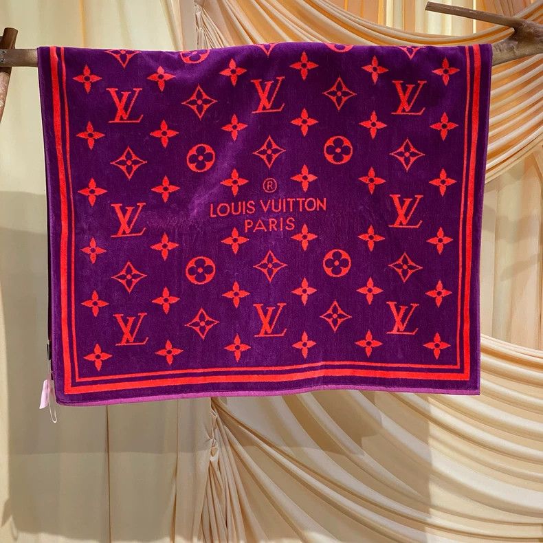 Louis Vuitton Louis Vuitton Purple presbyopic bath towel Size ONE SIZE - 1 Thumbnail