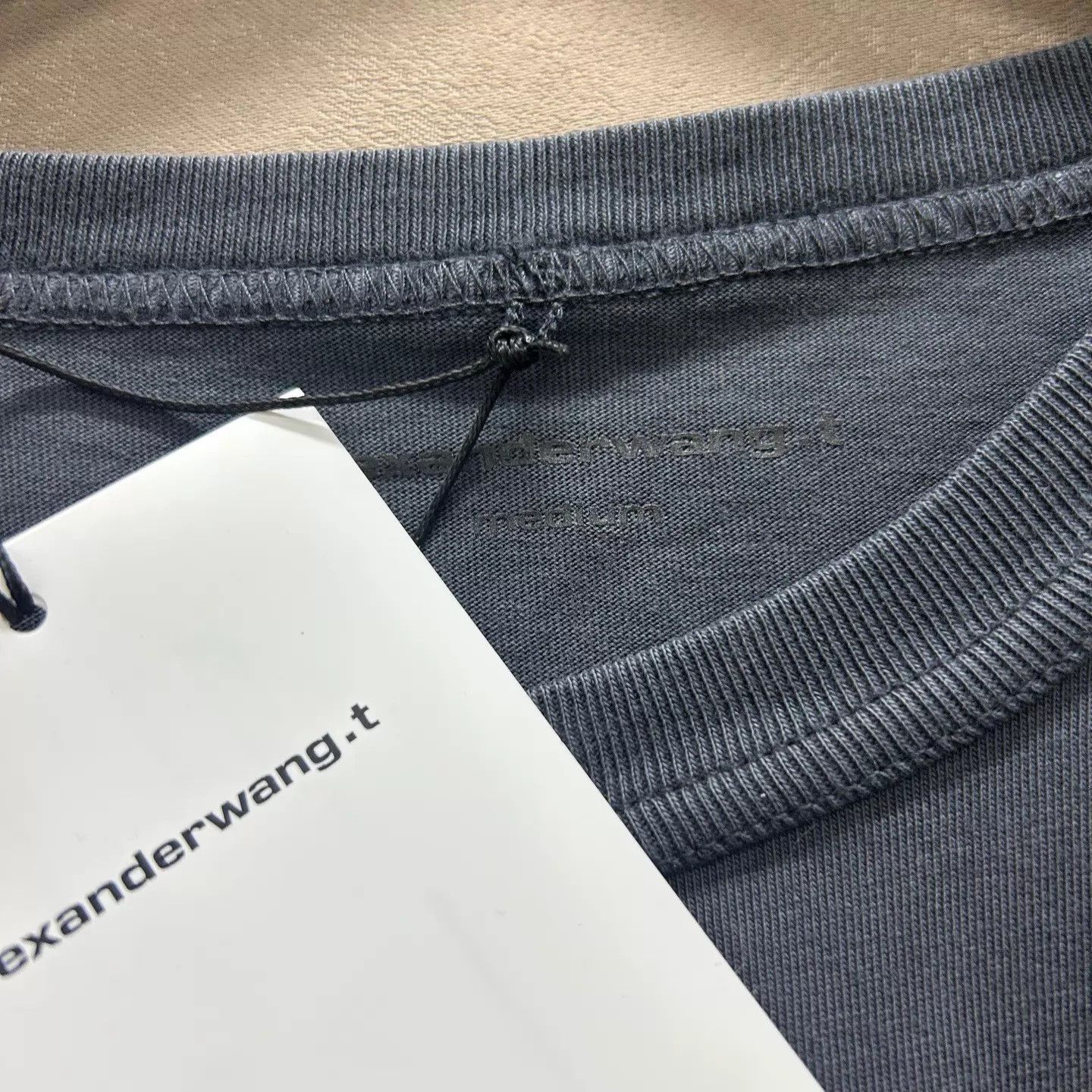Alexander Wang Alexanderwang Black Logo Short Sleeve Tee M Size US M / EU 48-50 / 2 - 4 Thumbnail