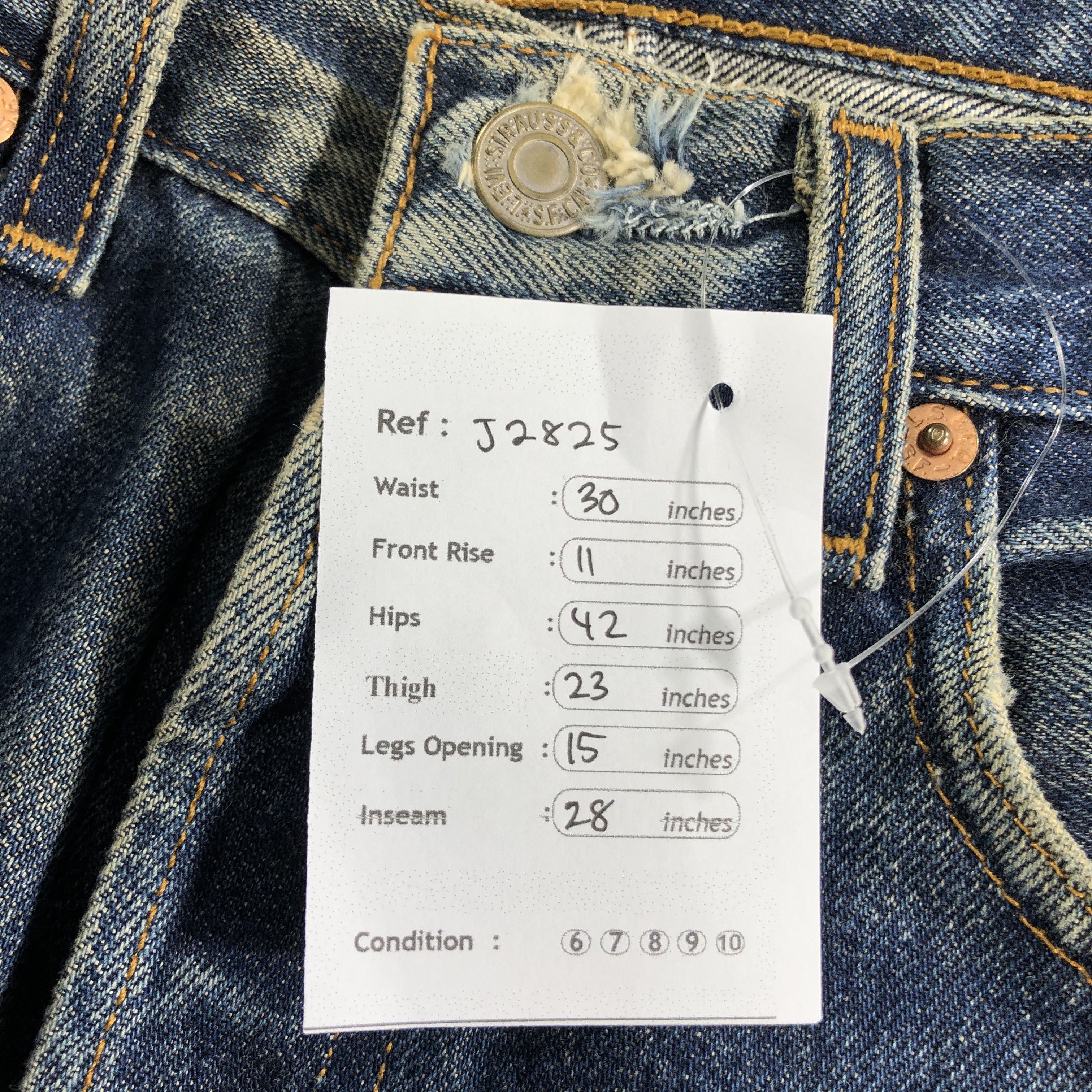 Levi's Vintage 90s Levis 501 Jeans-J2825 Size US 30 / EU 46 - 12 Thumbnail