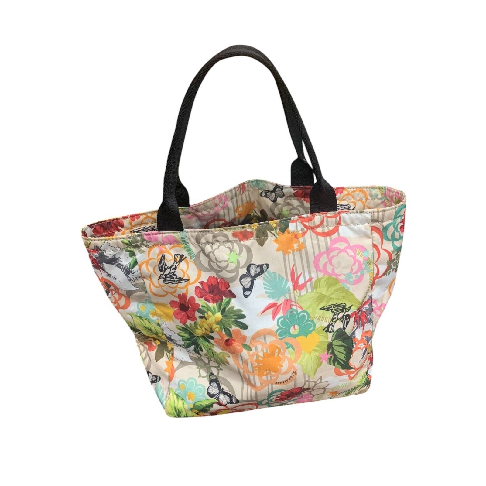 LeSportsac Lesportsac Birds Butterfly Floral Tote Bag Lunch 9in.x14 in. Size ONE SIZE - 2 Thumbnail