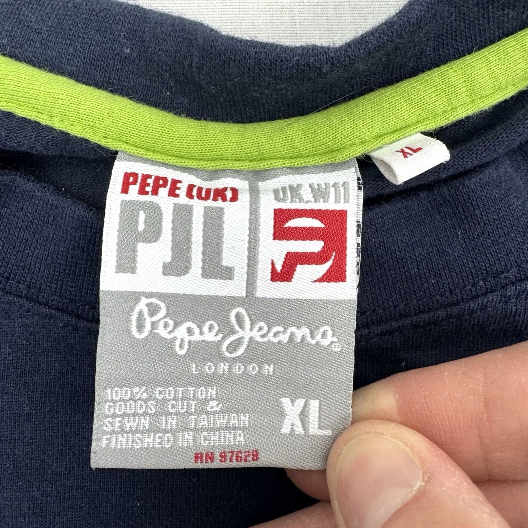 Vintage VINTAGE Pepe Jeans London T Shirt Adult XL Blue Cotton Short Sleeve Crew Neck Hip Hop London 90s Y2K Punk Hipster Mens Deco Size US XL / EU 56 / 4 - 5 Thumbnail