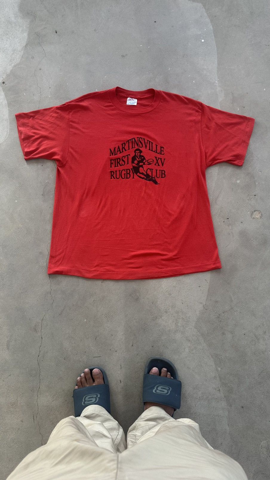 Vintage VINTAGE MARTINSVILLE RUGBY CLUB TEE Size US XXL / EU 58 / 5 - 2 Thumbnail