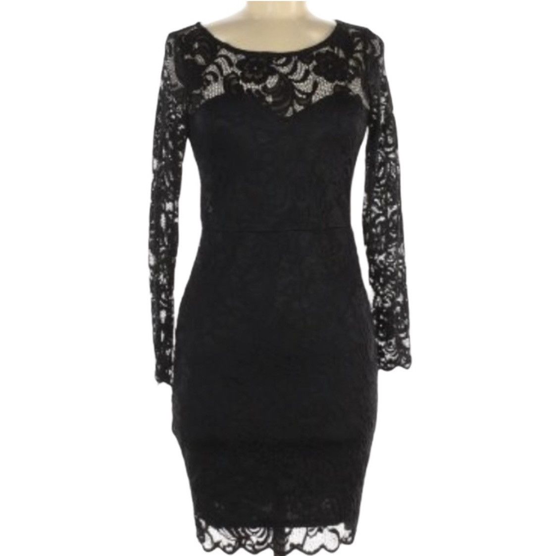 Other FLORAL EMBROIDERED LACE OPEN BACK COCKTAIL DRESS Size S / US 4 / IT 40 - 9 Thumbnail