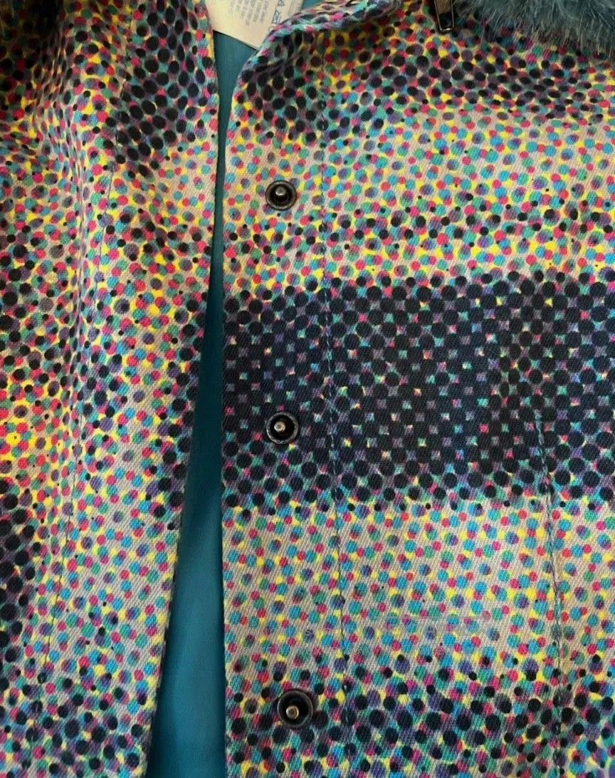 Kenzo KENZO Pop Art Fur Collar Cardigan. Size S / US 4 / IT 40 - 4 Thumbnail