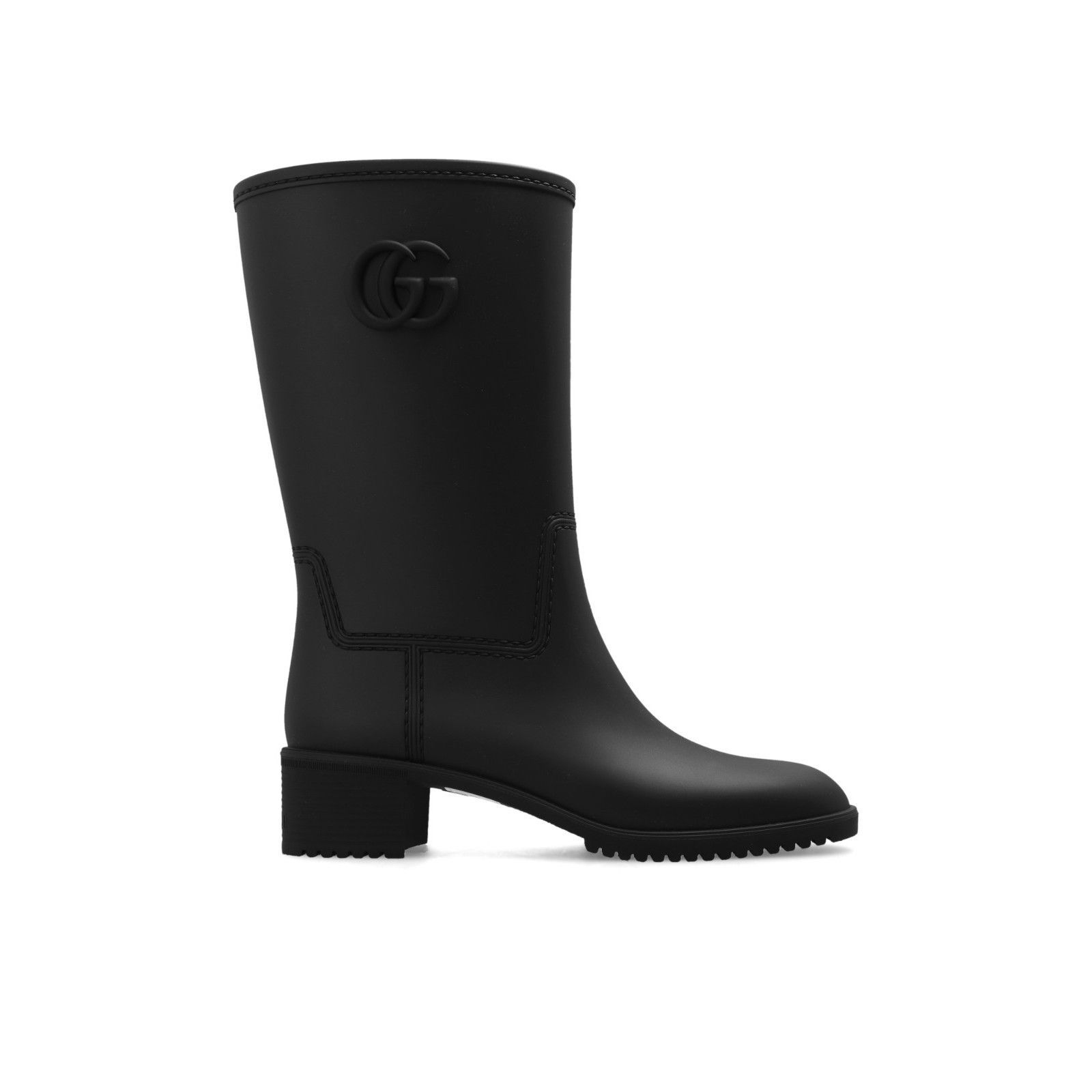 GUCCI Double G Black Rain Boots New & Authentic (Women's siz