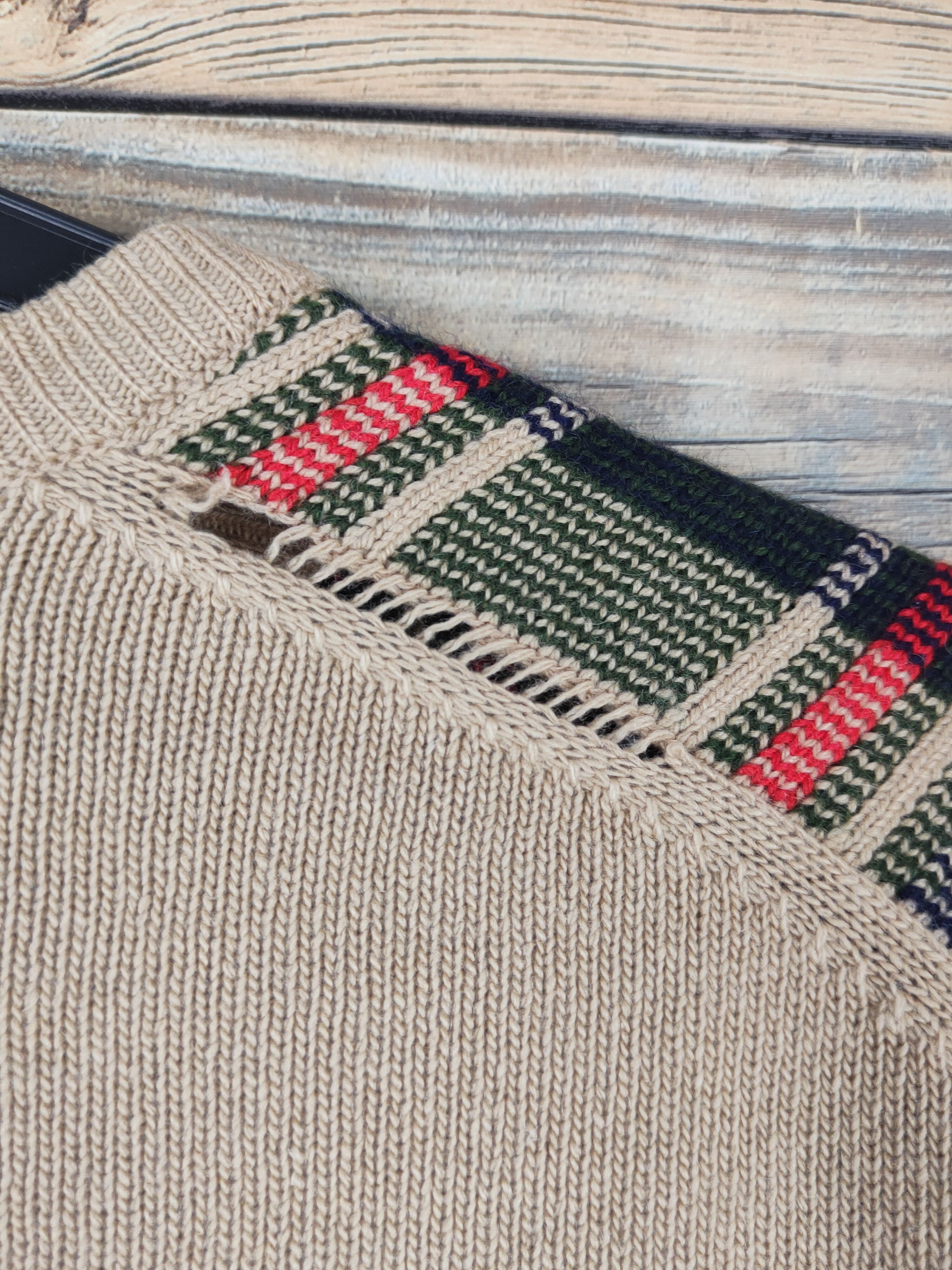 Barrie × Homespun Knitwear × Vintage Barrie for Maruman Brown Knitwear Sweatshirts #W1082 Size L / US 10 / IT 46 - 9 Thumbnail