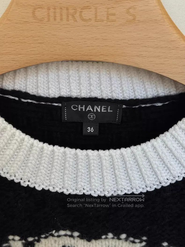 Chanel Chanel 21A Black and White Handicraft Series Knitted Sweat Size XS / US 0-2 / IT 36-38 - 3 Thumbnail