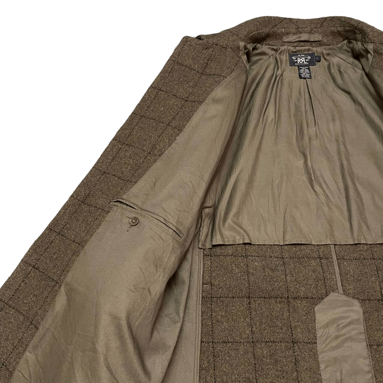 RRL Ralph Lauren Double RL RRL Ralph Lauren Wool Belted Overcoat Brown Size US L / EU 52-54 / 3 - 7 Thumbnail