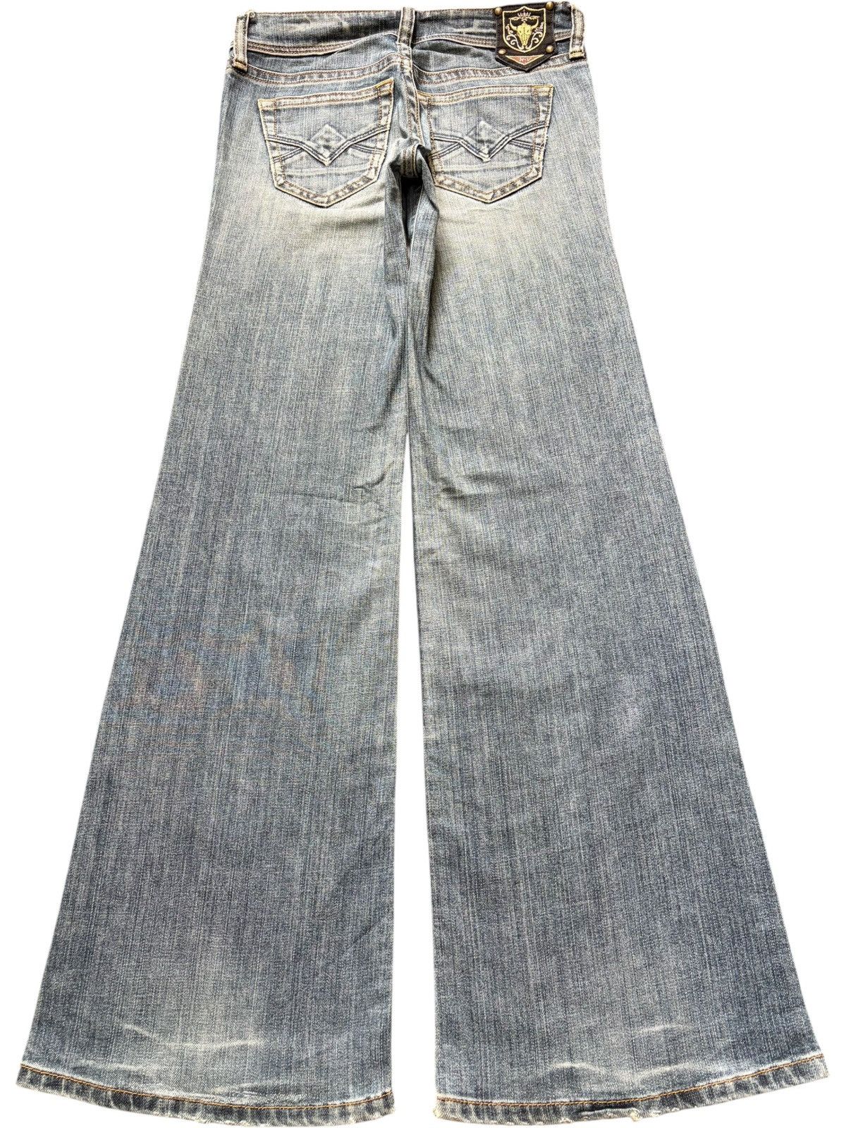 Diesel Vintage Japanese Brand Distress Low Rise Flare Jeans Size 28" / US 6 / IT 42 - 2 Thumbnail